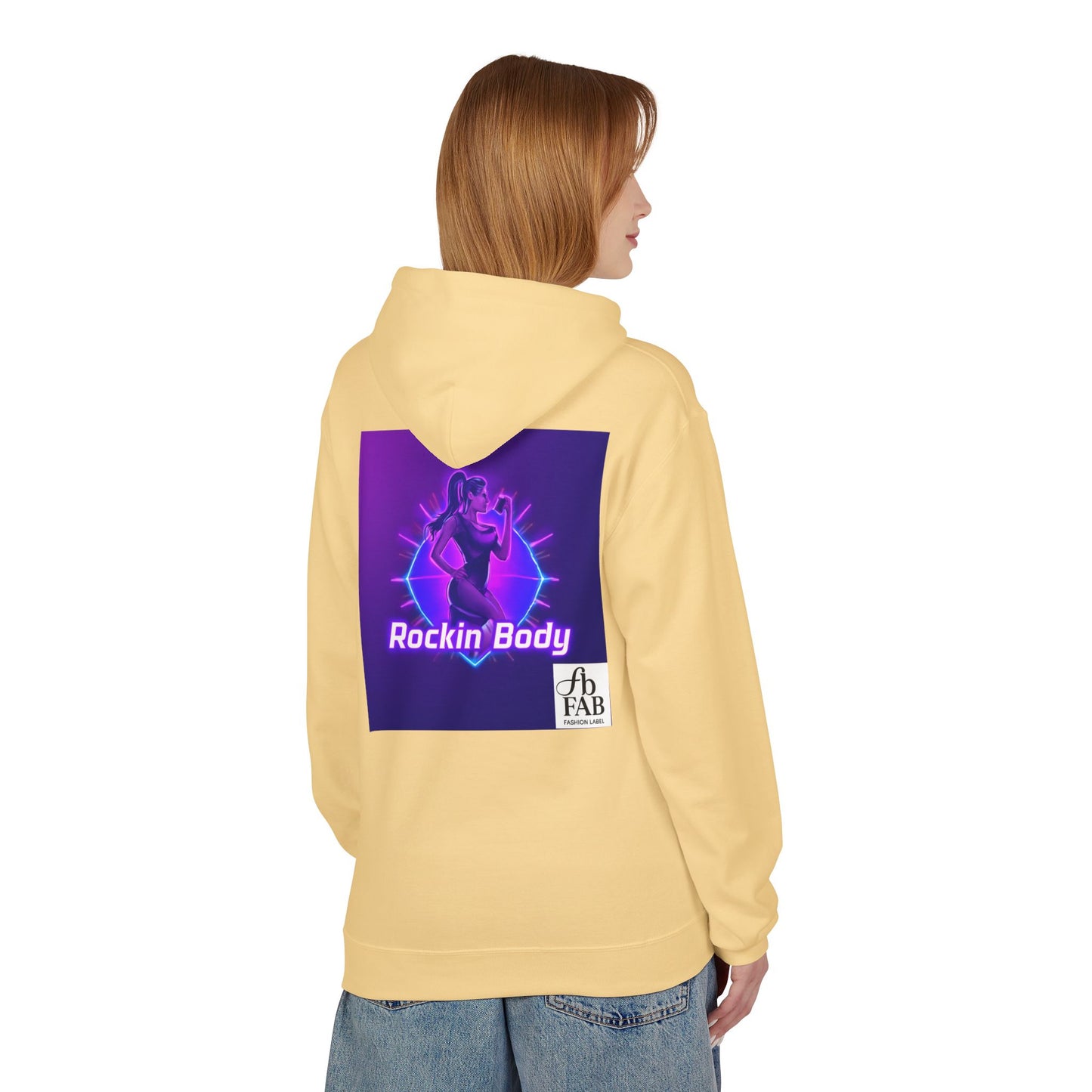 Rock Your Body Fleece Hoodie | Unisex Midweight Hoodie, Cozy Sweatshirt, Unique Gift for Fitness Lovers, Casual Wear, Music Inspired Apparel
