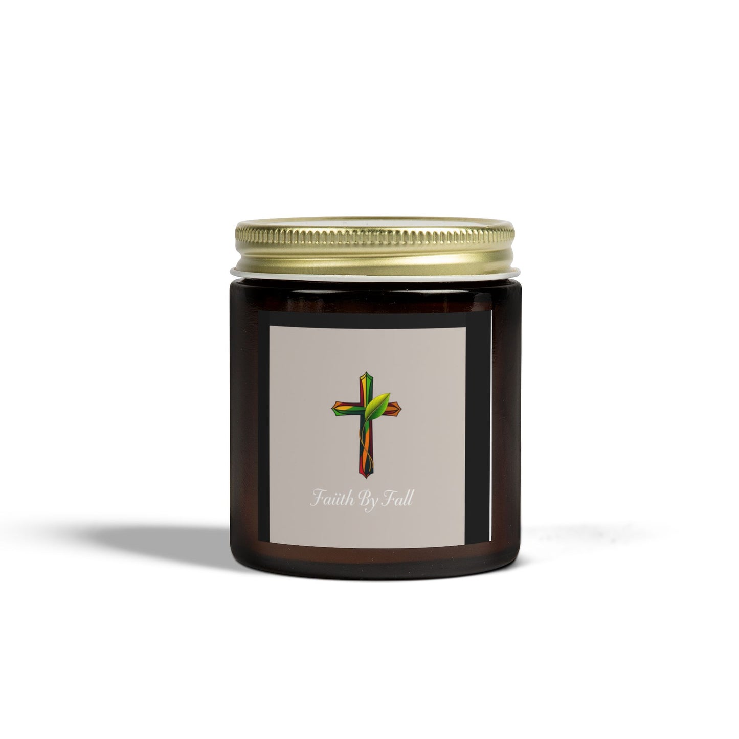 Faith By Fall Scented Candles - Coconut Apricot Wax (4oz, 9oz) - Perfect for Fall Decor and Gifts