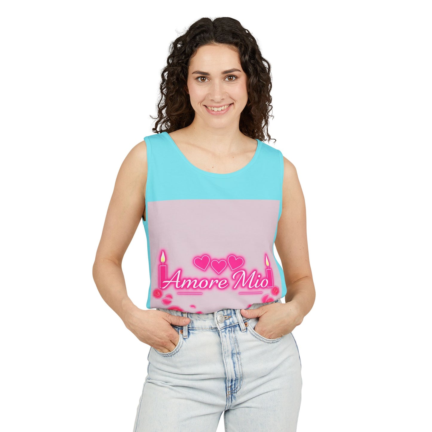 Unisex Graphic Tank Top, Cute Casual Summer Wear, Perfect for Gifts, Self-Love Celebration, Festive & Fun, Daily Comfort