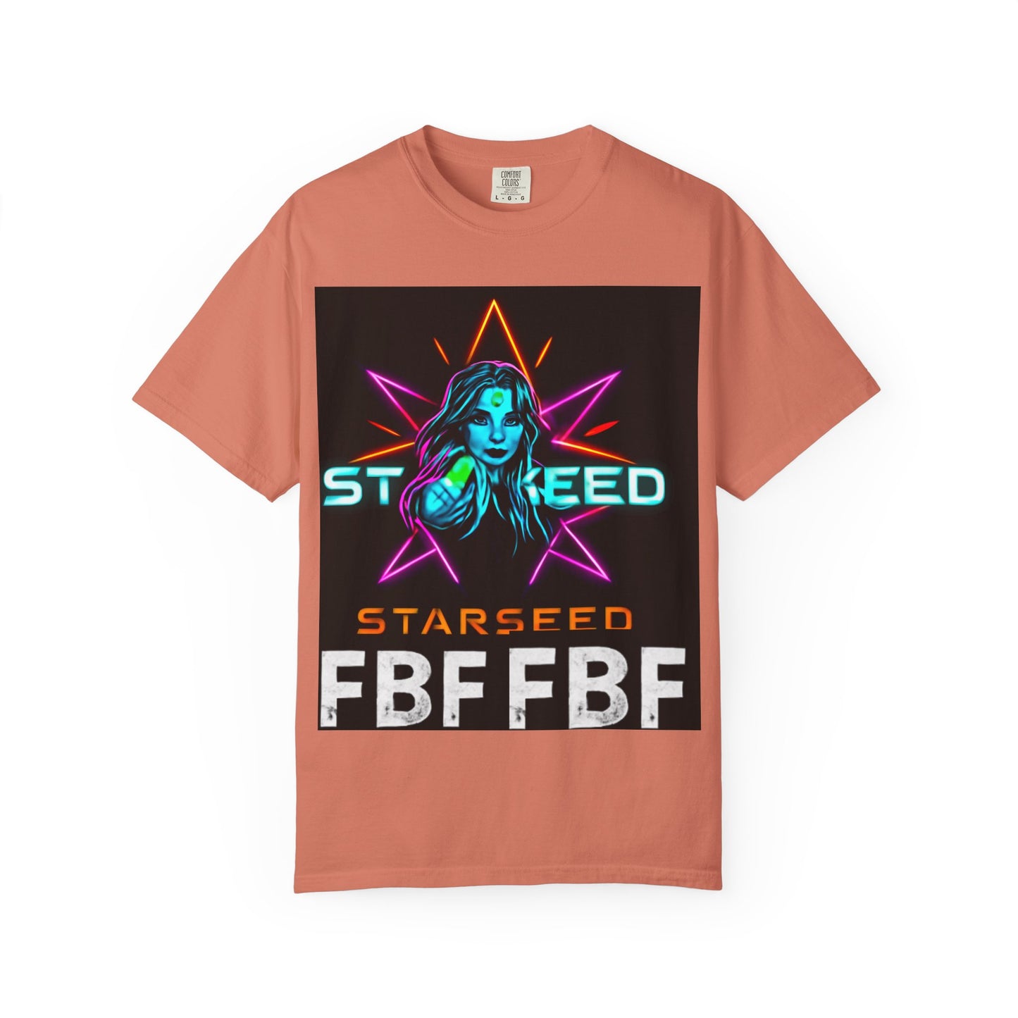 Neon Graphic T-Shirt - Starseed FBF Tee, Unisex Fashion, Cool Gift, Festival Wear, Retro Style, Casual Streetwear
