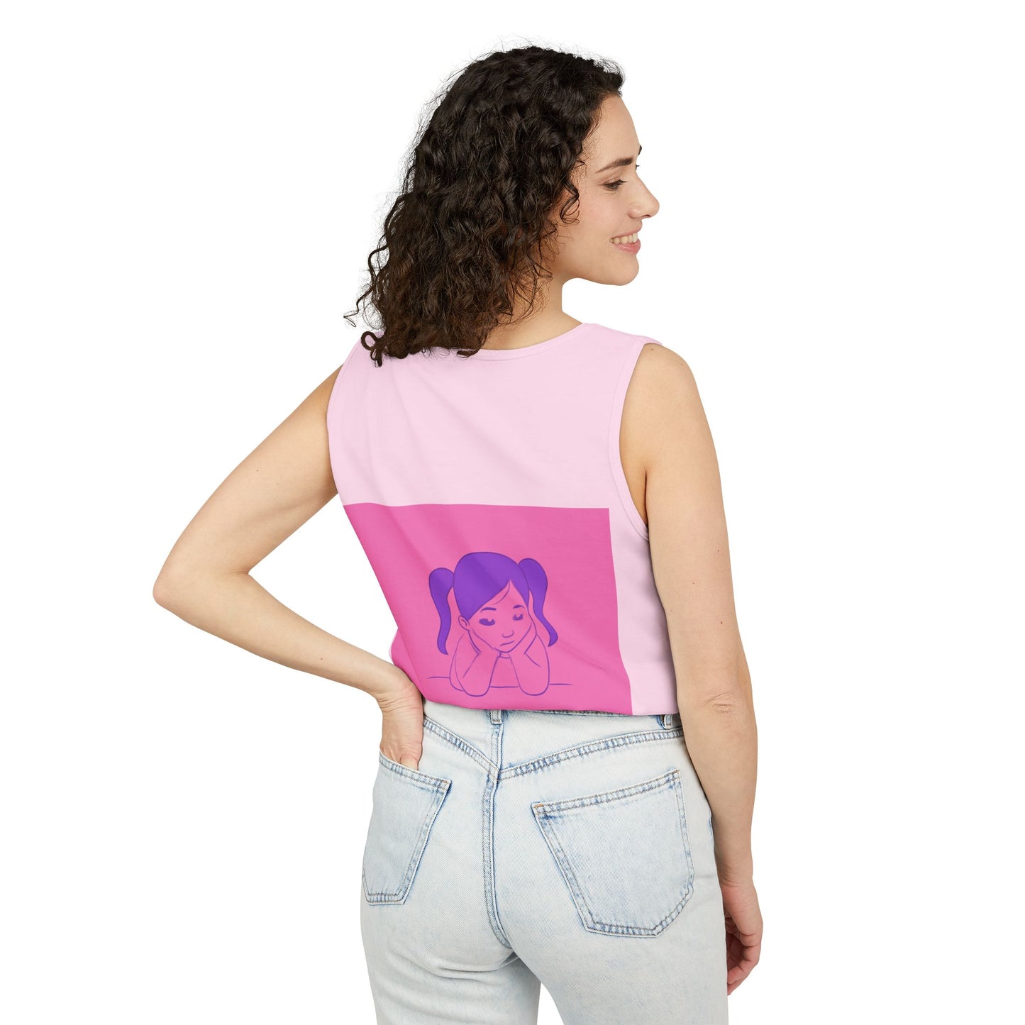 Unisex Graphic Tank Top, Cute Casual Summer Wear, Perfect for Gifts, Self-Love Celebration, Festive & Fun, Daily Comfort
