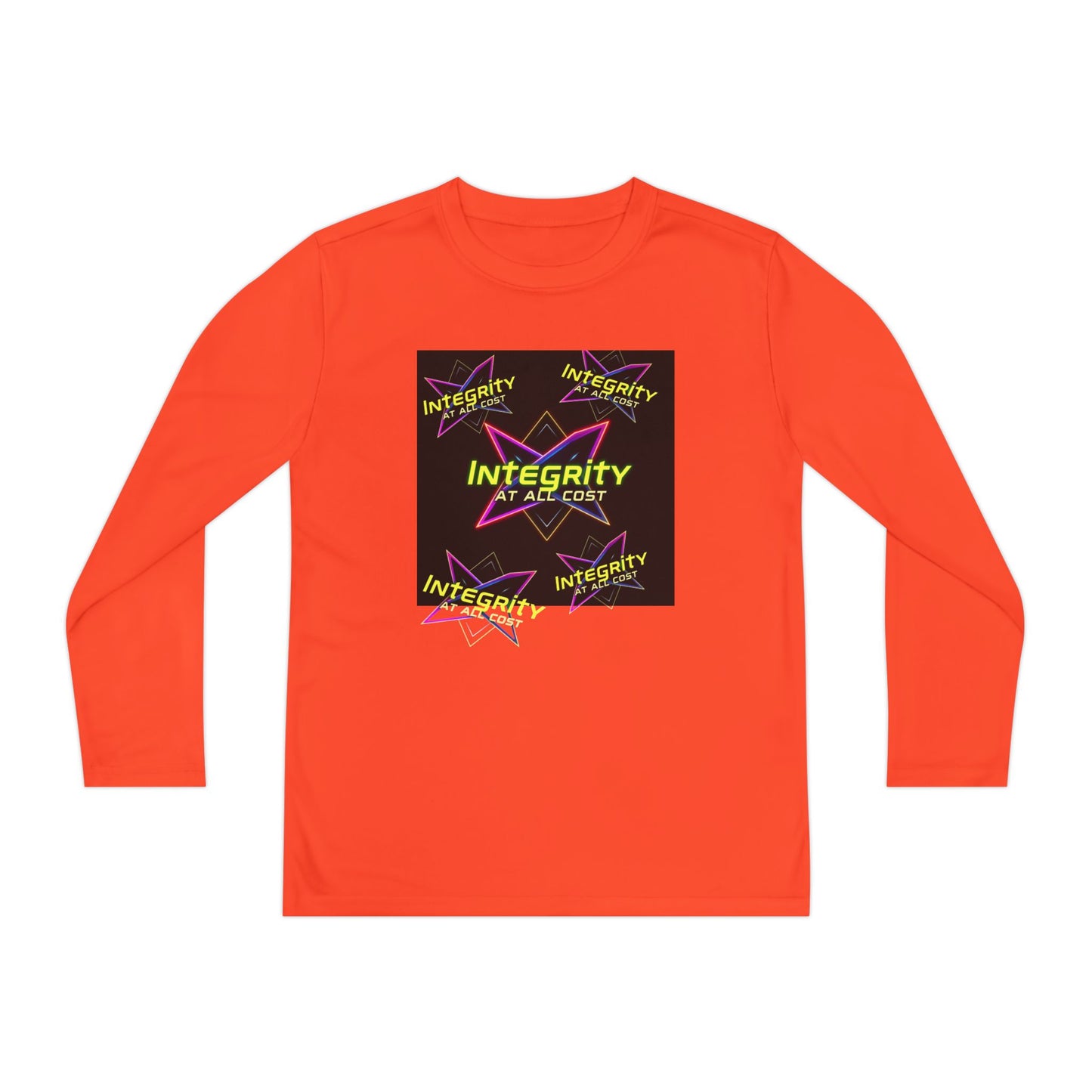 Integrity Youth Long Sleeve Tee, Cool Graphic Shirt, Motivational Apparel, Perfect for Sports, Birthday Gift