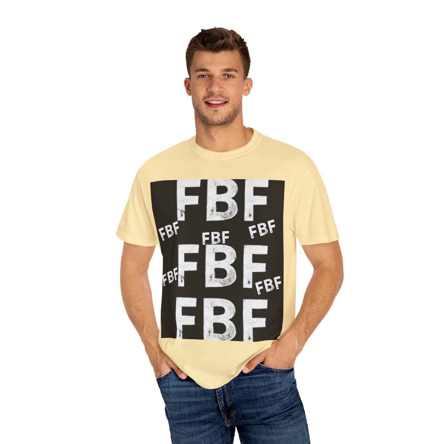 FBF Garment-Dyed Unisex T-shirt, Casual Wear, Graphic Tee, Street Style, Gift for Friends, All Occasions