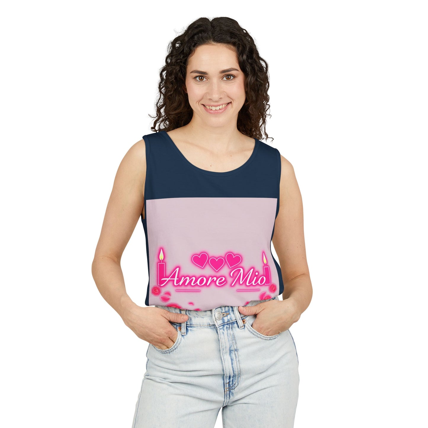 Unisex Graphic Tank Top, Cute Casual Summer Wear, Perfect for Gifts, Self-Love Celebration, Festive & Fun, Daily Comfort