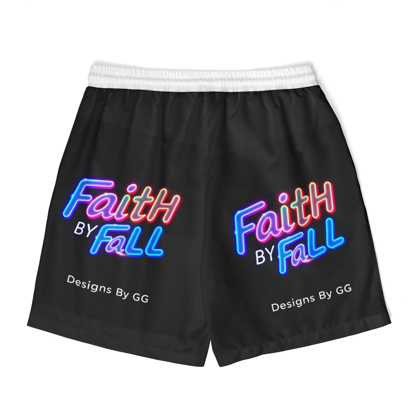 Faith by Fall Unisex Swim Shorts - Vibrant Summer Swimwear