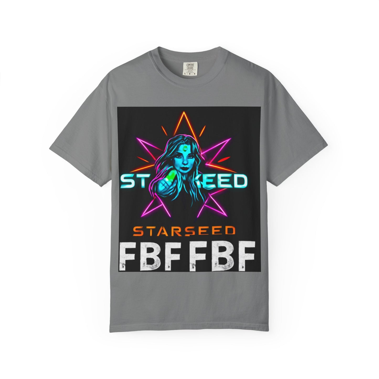 Neon Graphic T-Shirt - Starseed FBF Tee, Unisex Fashion, Cool Gift, Festival Wear, Retro Style, Casual Streetwear