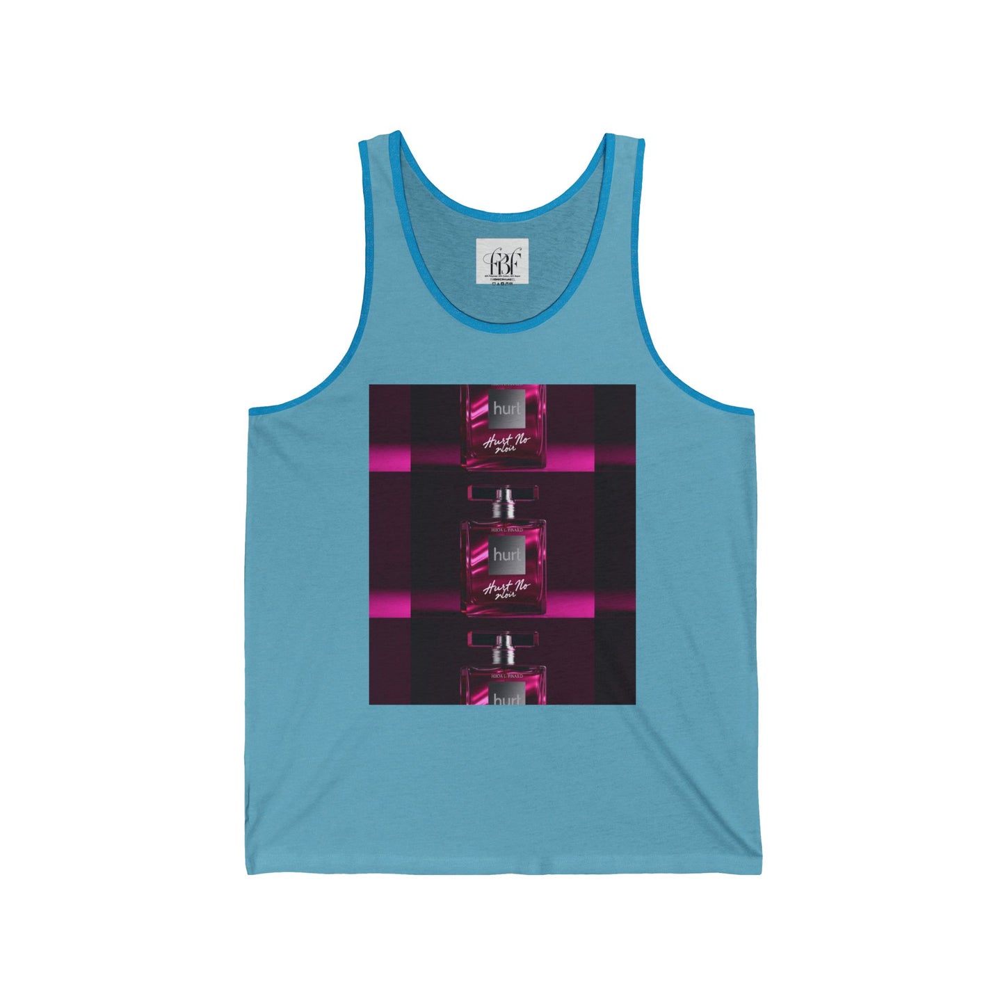 Unisex Jersey Tank - Stylish Pink Fragrance Graphic Tee