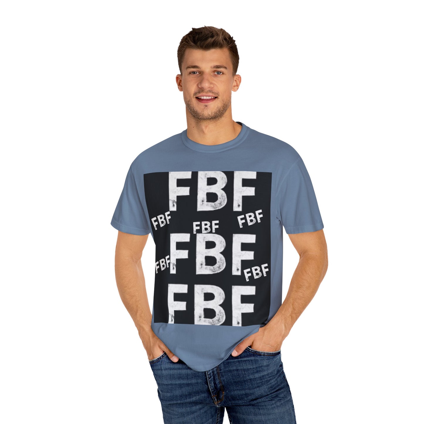 FBF Garment-Dyed Unisex T-shirt, Casual Wear, Graphic Tee, Street Style, Gift for Friends, All Occasions