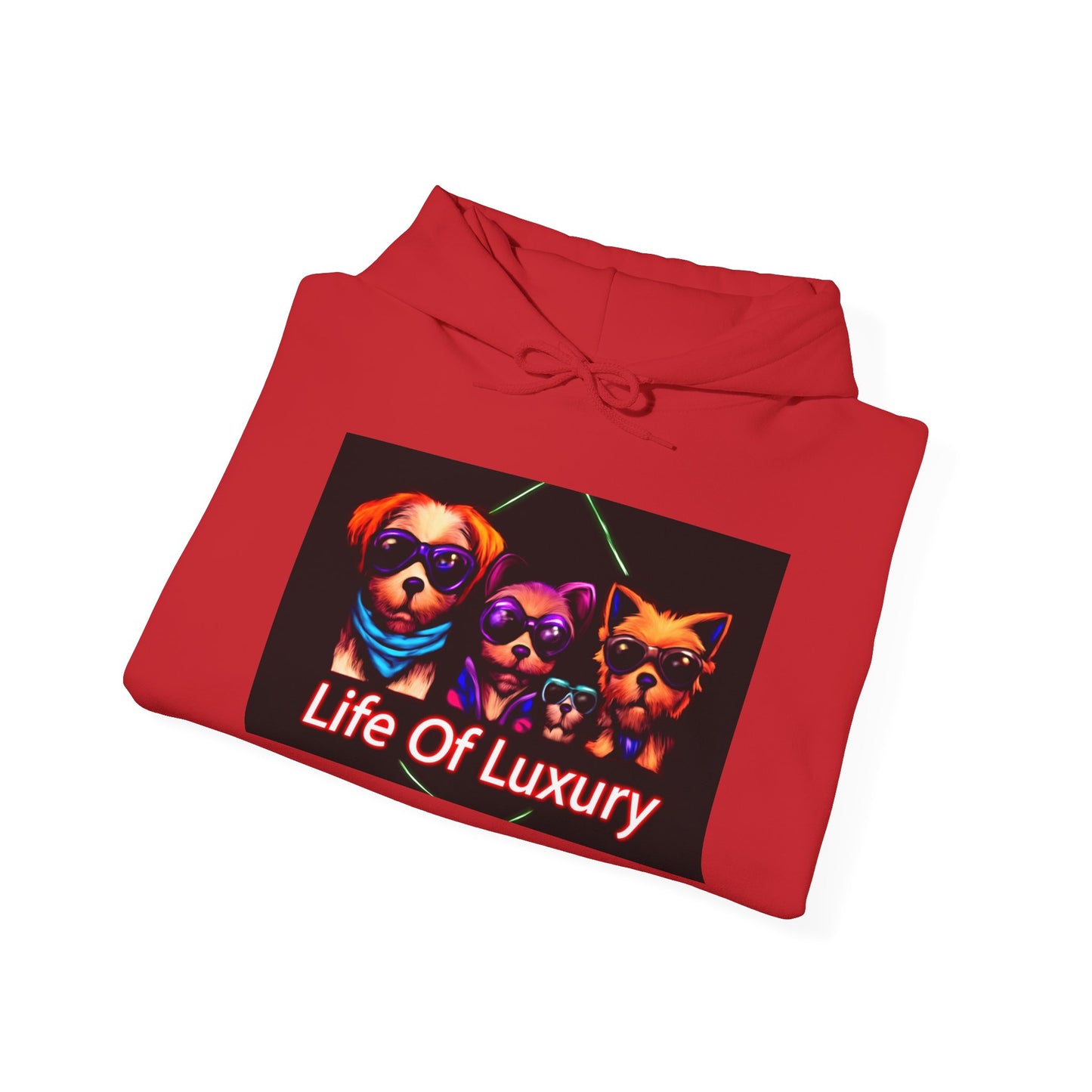 Luxury Life Unisex Hoodie - Cozy Sweatshirt for Pet Lovers, Gift for Birthdays, Everyday Wear, Chill Vibes, FBF Collection