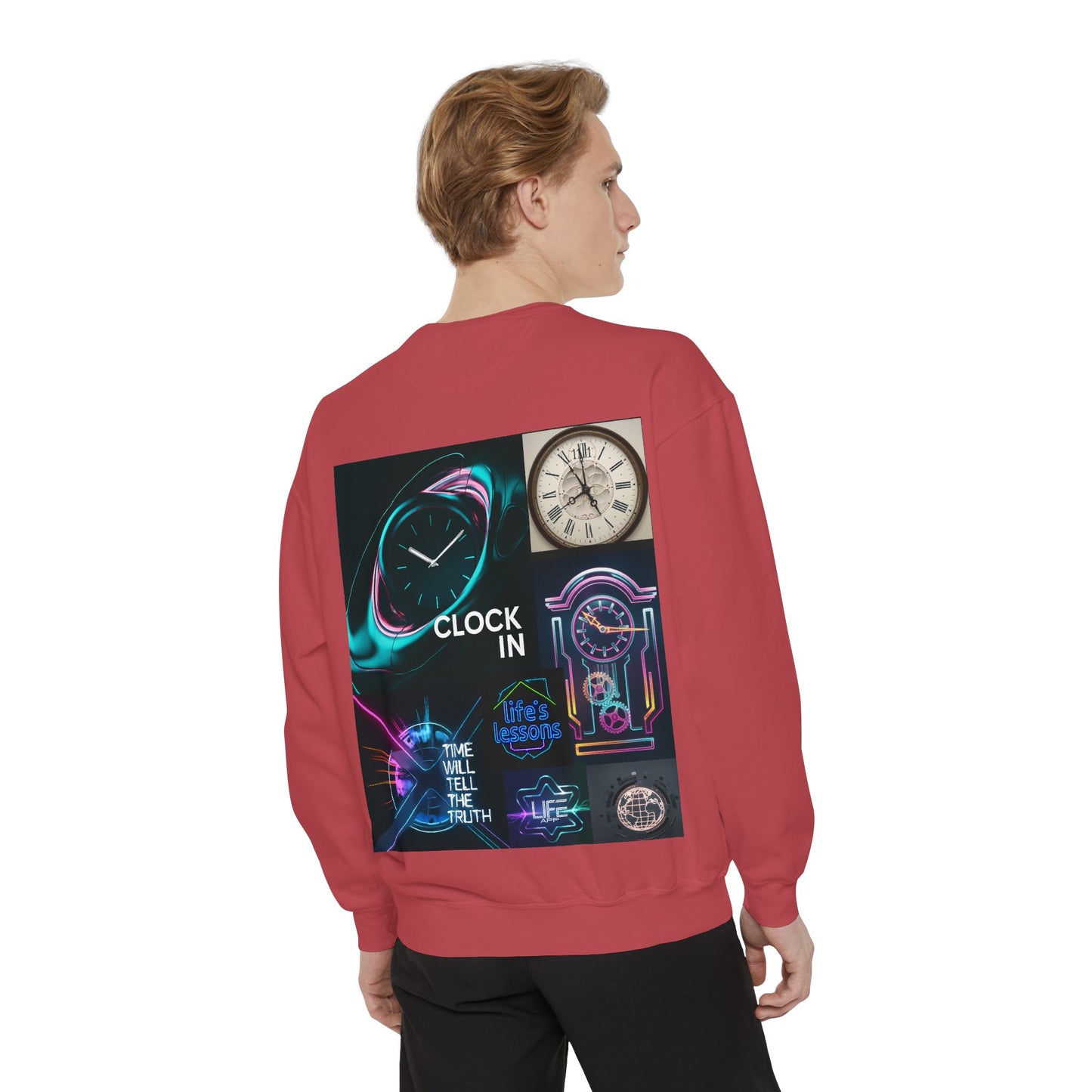 Retro Neon Clock Sweatshirt