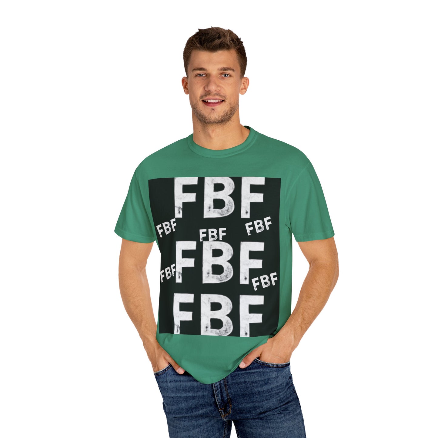 FBF Garment-Dyed Unisex T-shirt, Casual Wear, Graphic Tee, Street Style, Gift for Friends, All Occasions