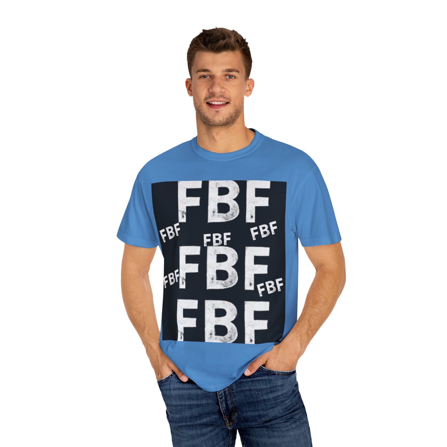 FBF Garment-Dyed Unisex T-shirt, Casual Wear, Graphic Tee, Street Style, Gift for Friends, All Occasions