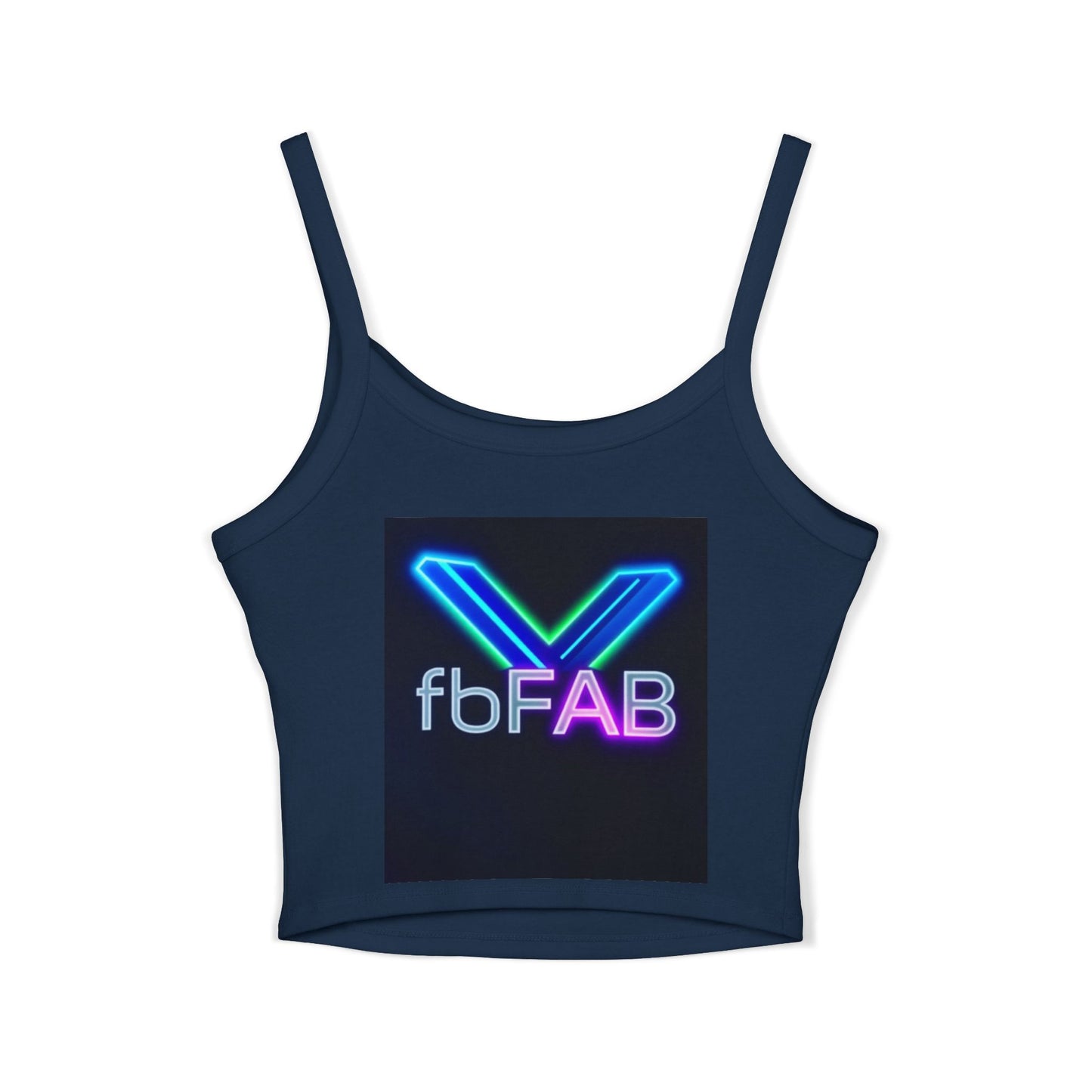 Neon Vibe Women's Spaghetti Strap Tank Top, Casual Summer Top, Festival Apparel, Trendy Graphic Tee, Cool Streetwear, Gift for Her