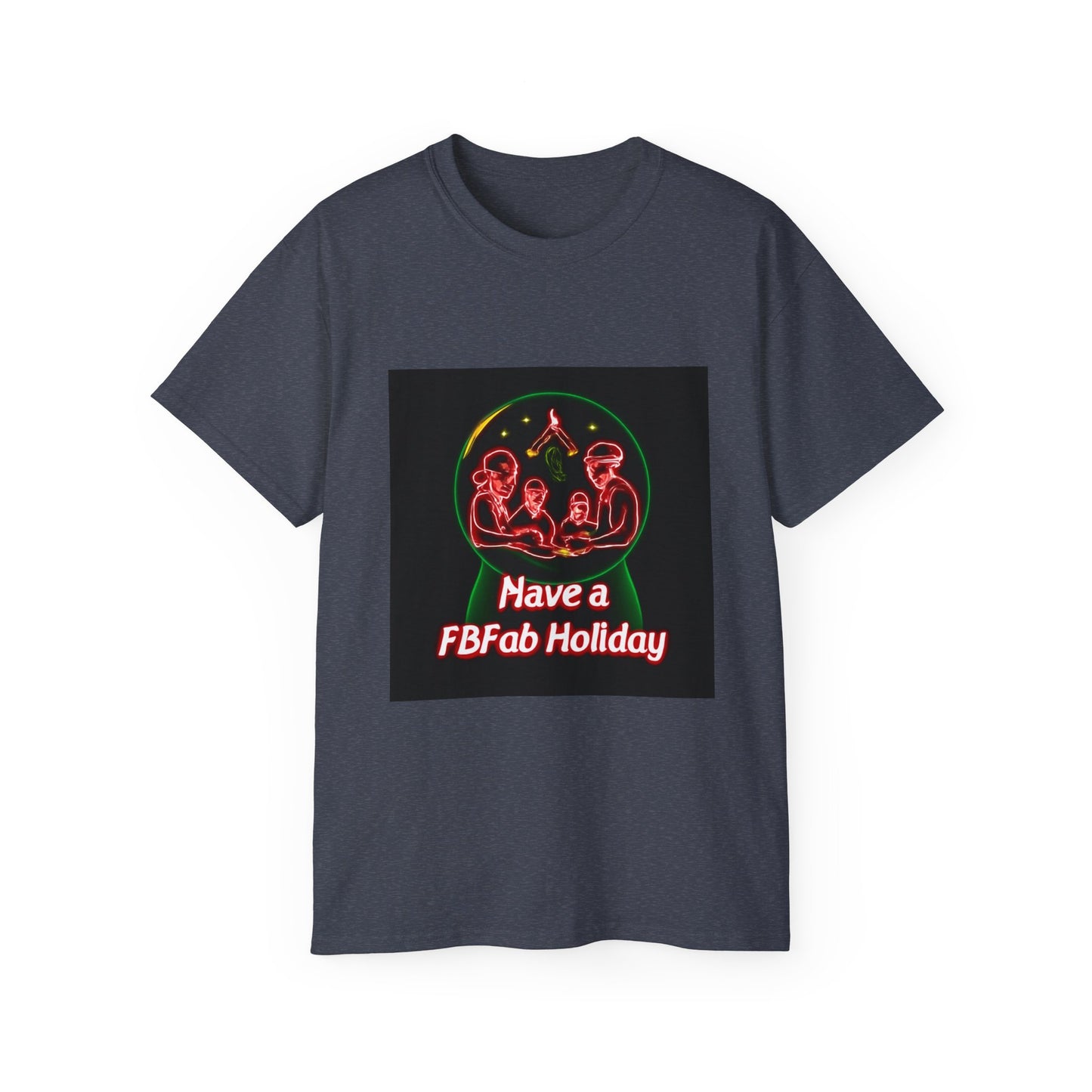 Festive Alien Tee, Unisex Holiday T-Shirt, Graphic Tee for Parties, Fun Gift for Friends, Quirky Style for Casual Wear