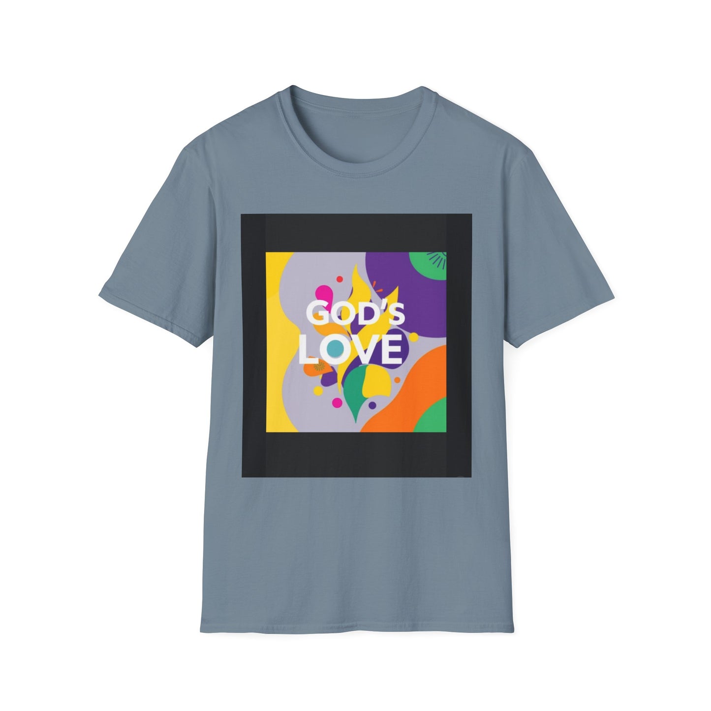 Unisex Softstyle T-Shirt with God's Love Design, Faith Shirt, Inspirational Tee, Christian Apparel, Gift for Believers, Everyday Wear