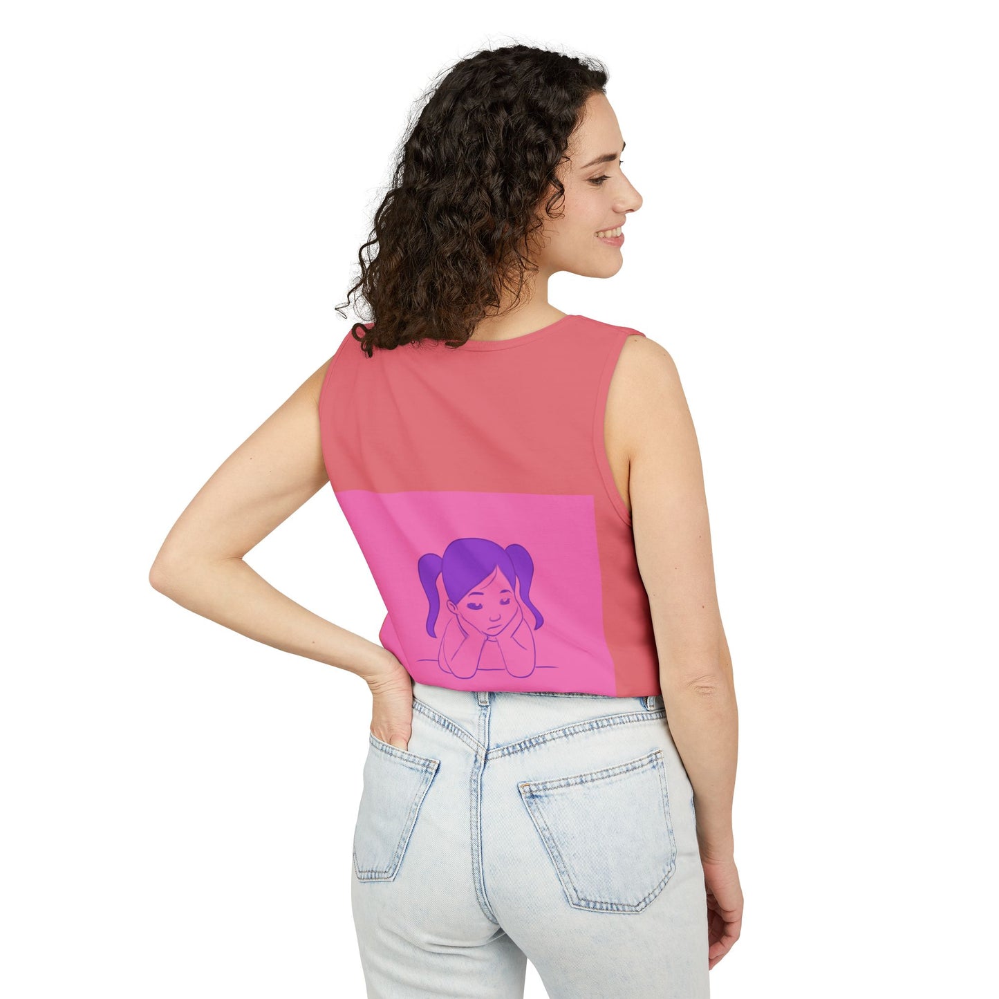 Unisex Graphic Tank Top, Cute Casual Summer Wear, Perfect for Gifts, Self-Love Celebration, Festive & Fun, Daily Comfort