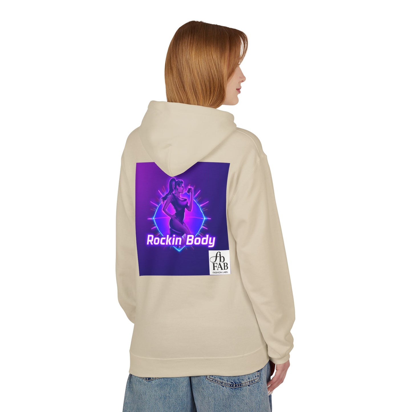 Rock Your Body Fleece Hoodie | Unisex Midweight Hoodie, Cozy Sweatshirt, Unique Gift for Fitness Lovers, Casual Wear, Music Inspired Apparel