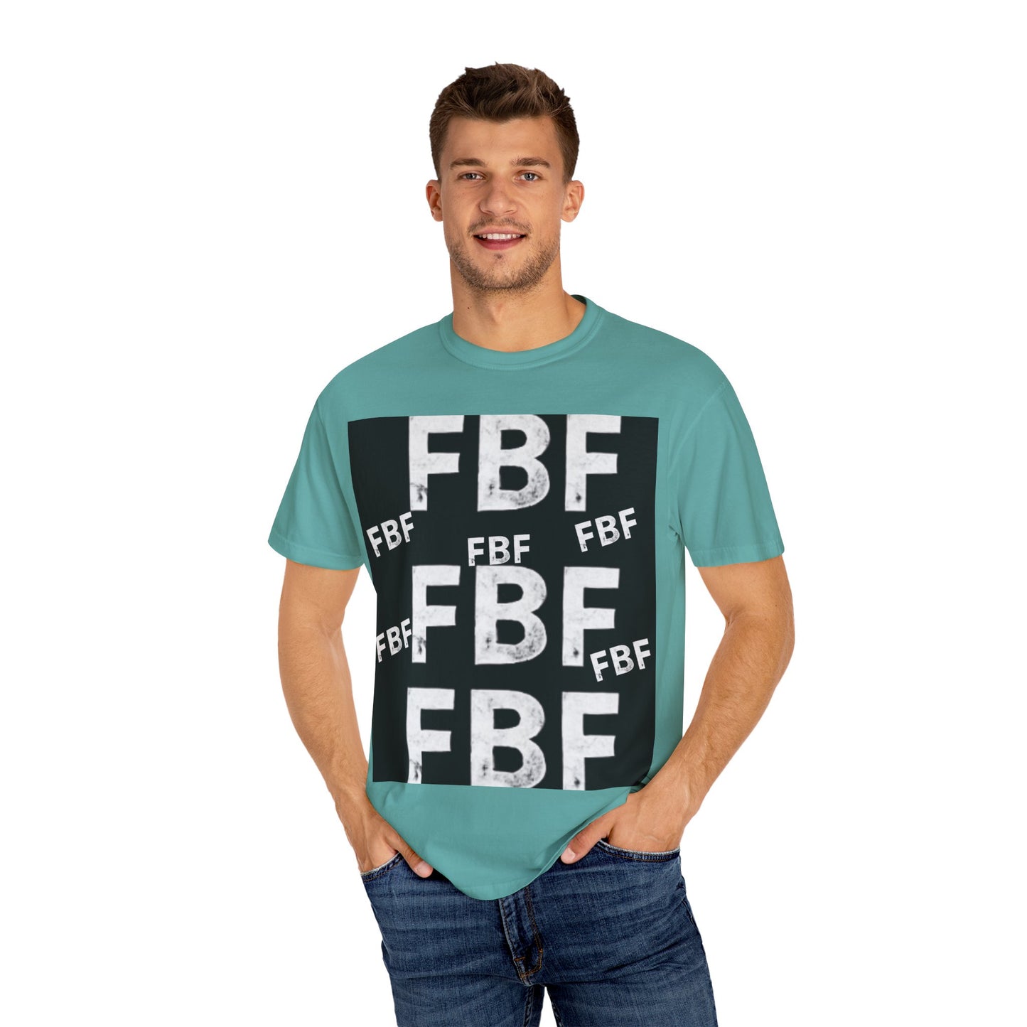 FBF Garment-Dyed Unisex T-shirt, Casual Wear, Graphic Tee, Street Style, Gift for Friends, All Occasions