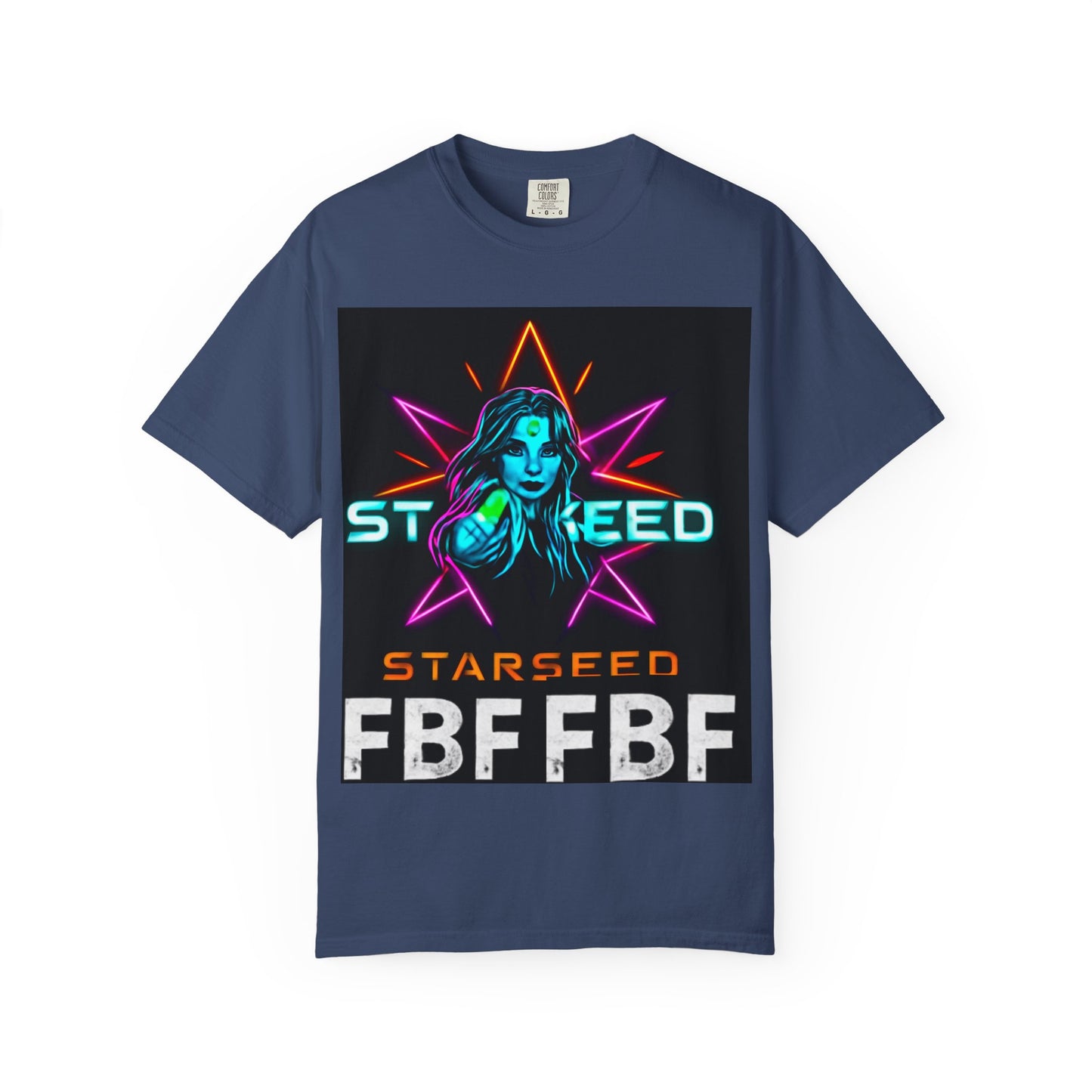 Neon Graphic T-Shirt - Starseed FBF Tee, Unisex Fashion, Cool Gift, Festival Wear, Retro Style, Casual Streetwear