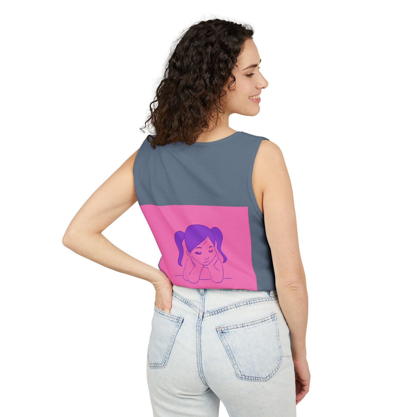 Unisex Graphic Tank Top, Cute Casual Summer Wear, Perfect for Gifts, Self-Love Celebration, Festive & Fun, Daily Comfort