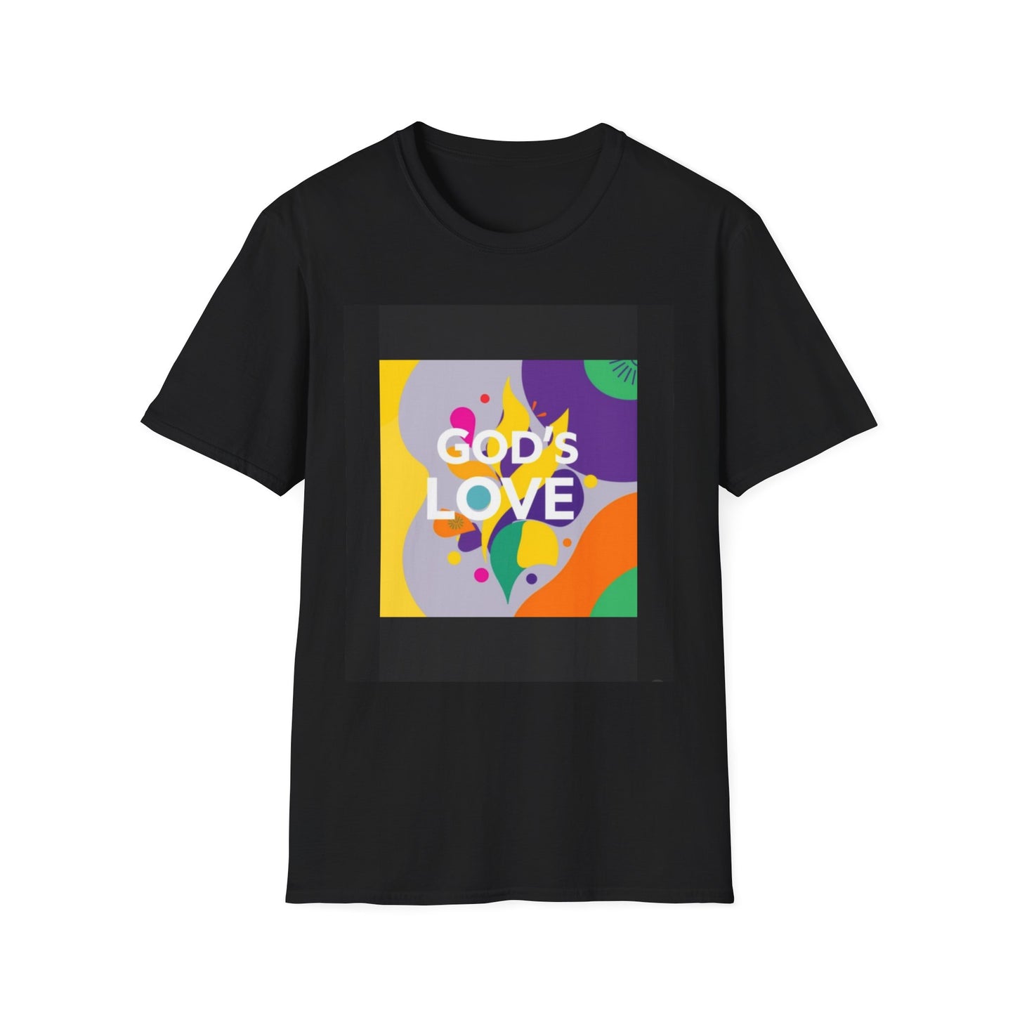 Unisex Softstyle T-Shirt with God's Love Design, Faith Shirt, Inspirational Tee, Christian Apparel, Gift for Believers, Everyday Wear
