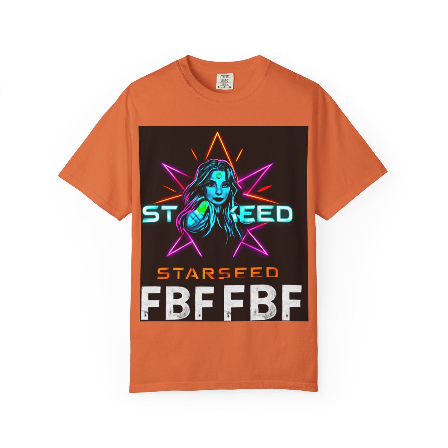 Neon Graphic T-Shirt - Starseed FBF Tee, Unisex Fashion, Cool Gift, Festival Wear, Retro Style, Casual Streetwear