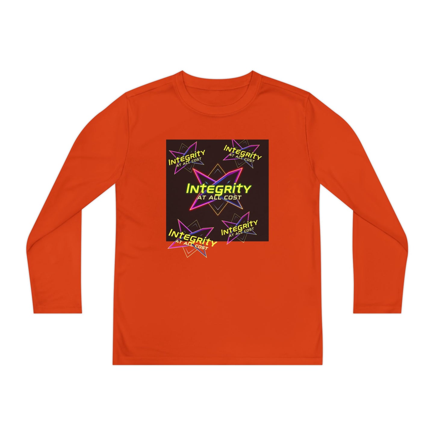 Integrity Youth Long Sleeve Tee, Cool Graphic Shirt, Motivational Apparel, Perfect for Sports, Birthday Gift