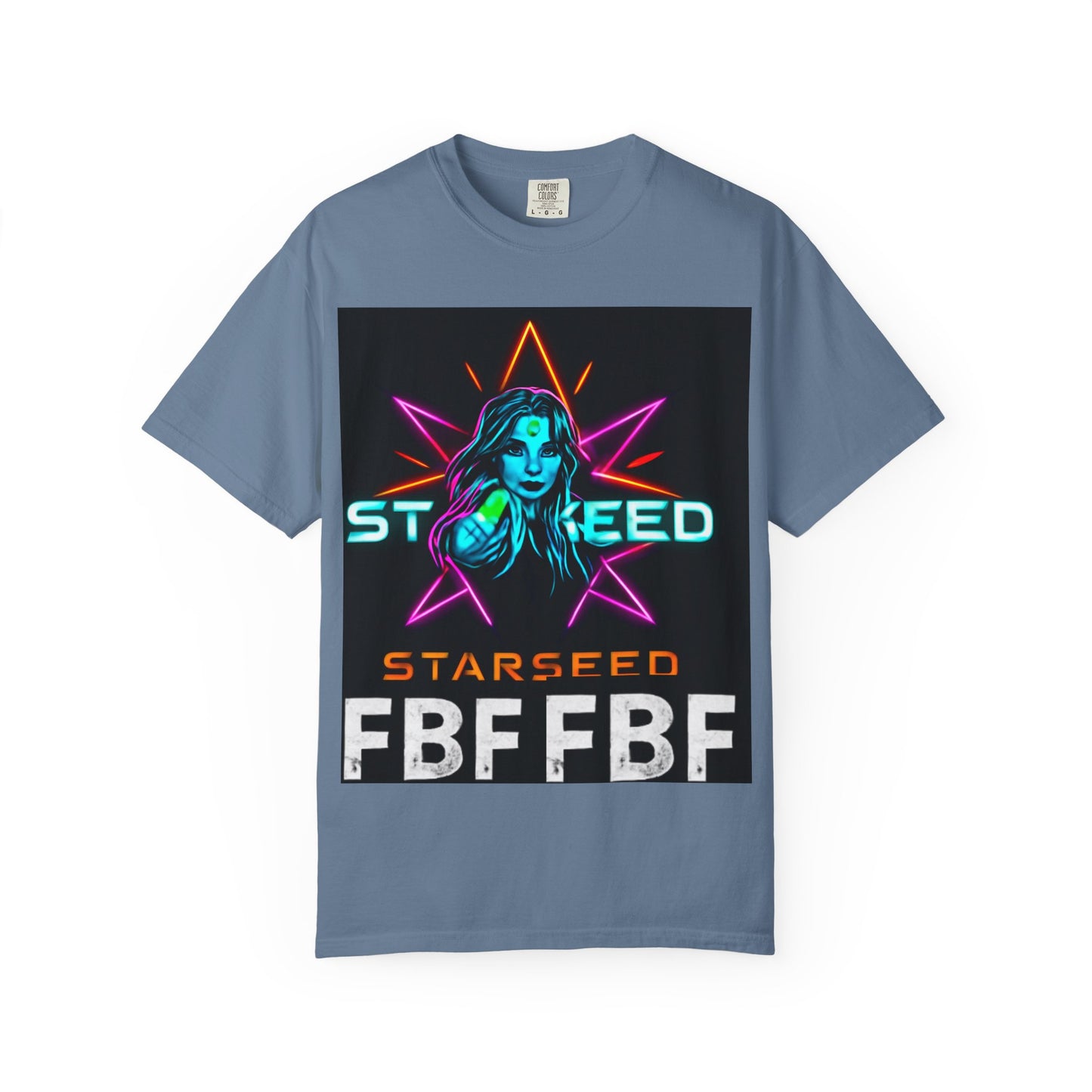 Neon Graphic T-Shirt - Starseed FBF Tee, Unisex Fashion, Cool Gift, Festival Wear, Retro Style, Casual Streetwear