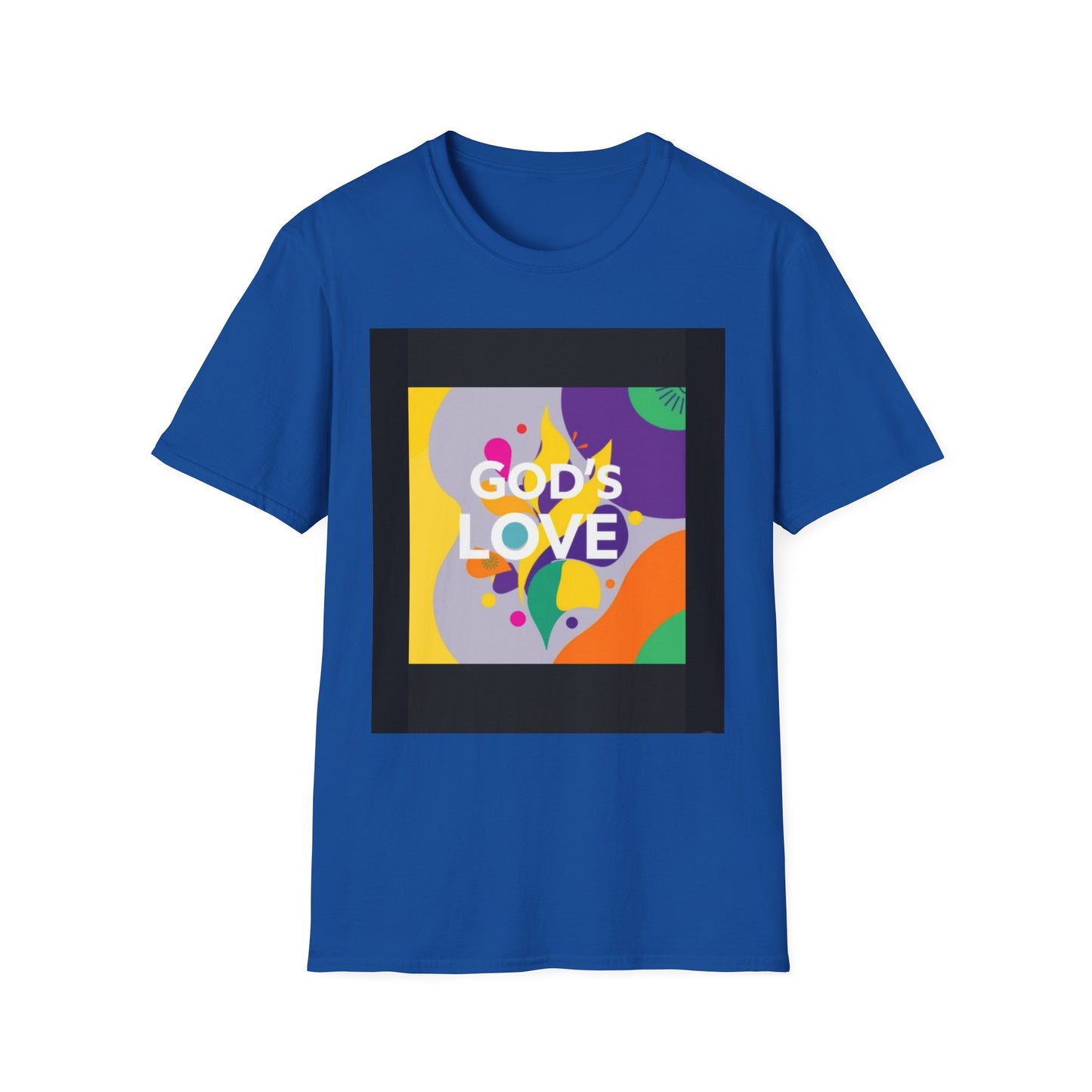 Unisex Softstyle T-Shirt with God's Love Design, Faith Shirt, Inspirational Tee, Christian Apparel, Gift for Believers, Everyday Wear