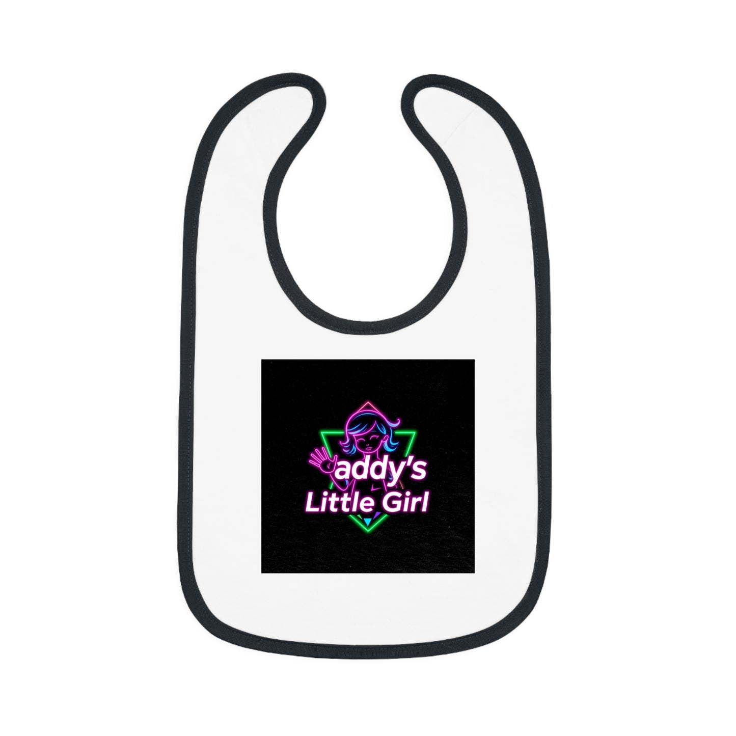Baby Contrast Trim Jersey Bib
