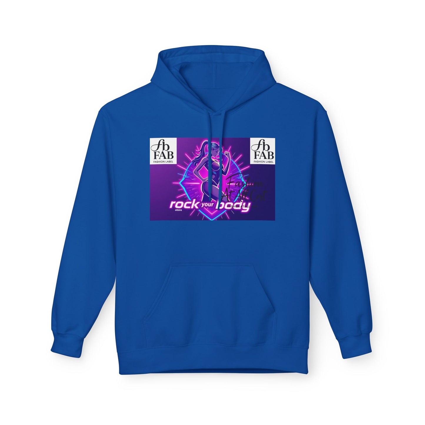 Rock Your Body Fleece Hoodie | Unisex Midweight Hoodie, Cozy Sweatshirt, Unique Gift for Fitness Lovers, Casual Wear, Music Inspired Apparel