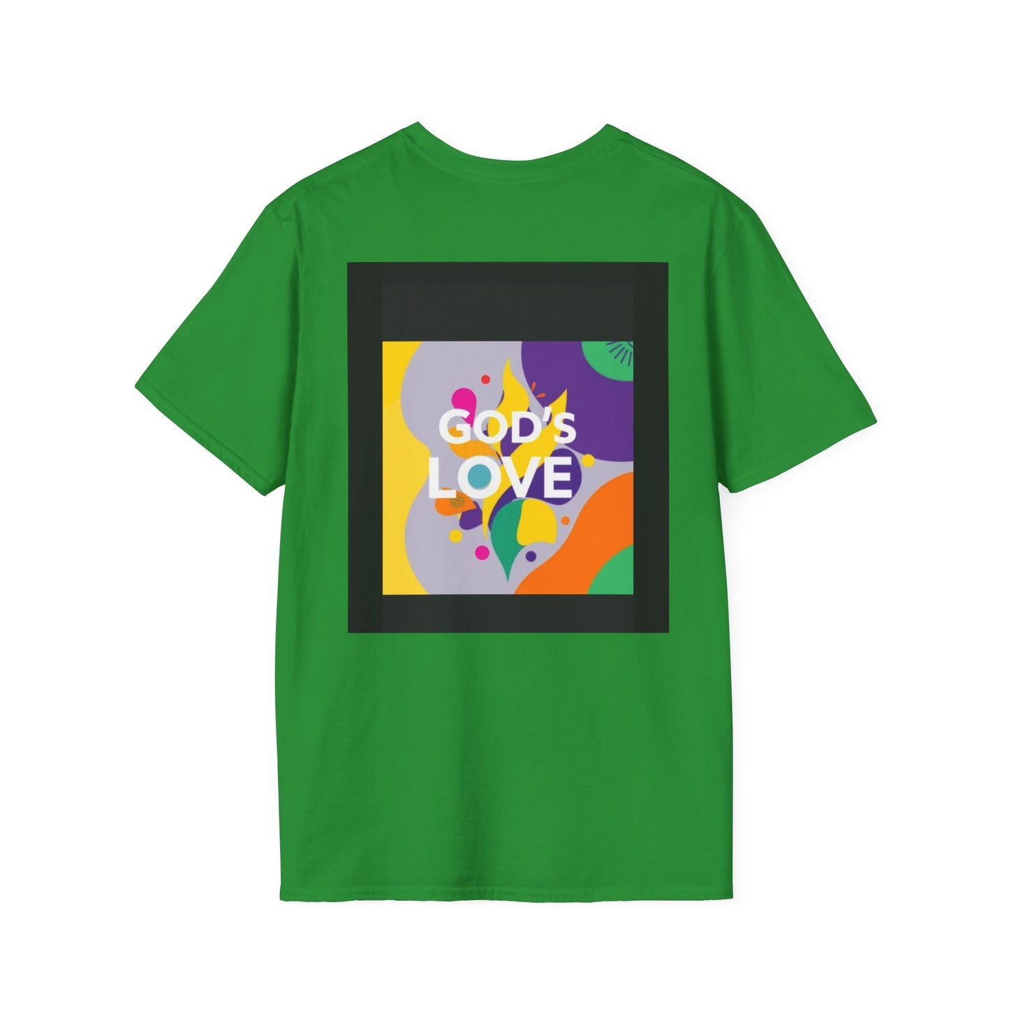 Unisex Softstyle T-Shirt with God's Love Design, Faith Shirt, Inspirational Tee, Christian Apparel, Gift for Believers, Everyday Wear