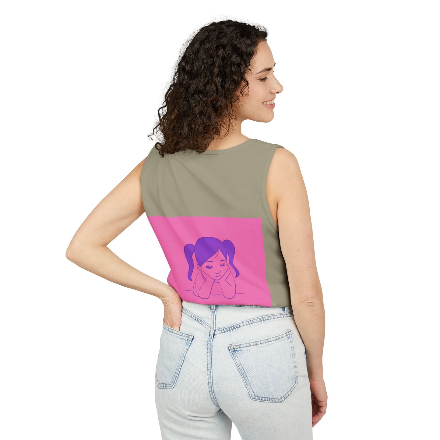 Unisex Graphic Tank Top, Cute Casual Summer Wear, Perfect for Gifts, Self-Love Celebration, Festive & Fun, Daily Comfort