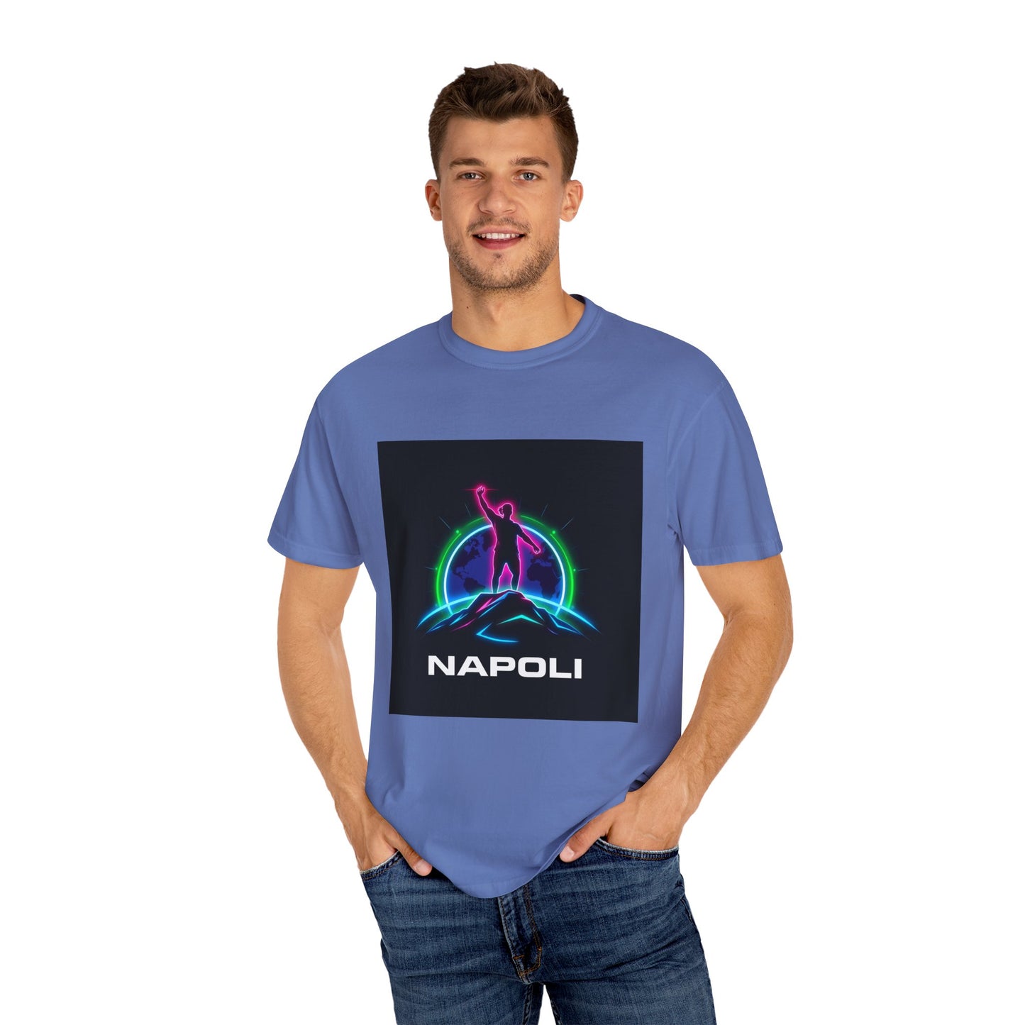 Neon Napoli T-Shirt for Adventurers, Retro Graphic Tee, Perfect for Travelers, Gifts for Him/Her, Cool Streetwear, Casual Outfit