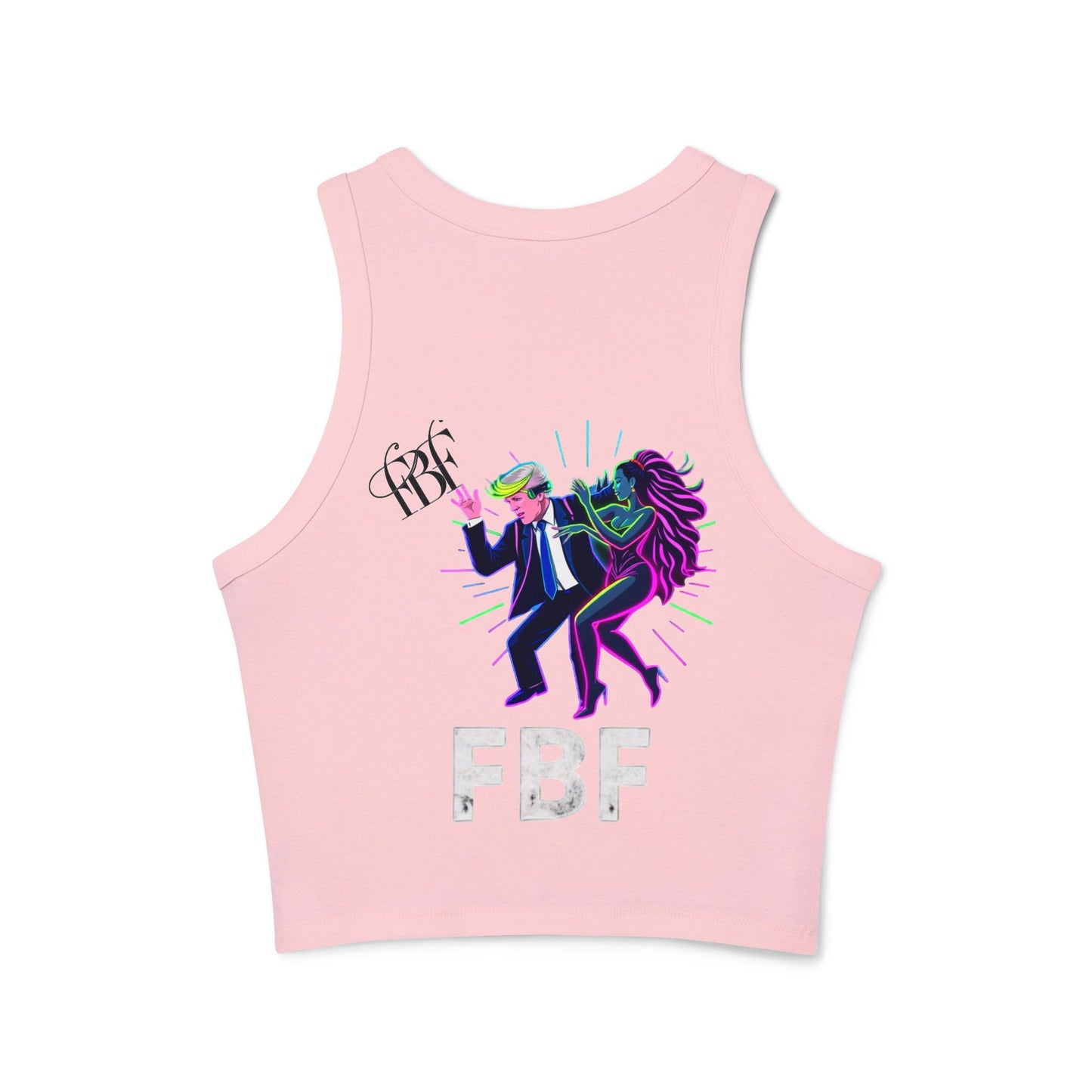 Retro Dance Graphic Tank Top, FBF Vibes, Women's Summer Apparel, Party Wear, Festival Clothing, Unique Graphic Tee