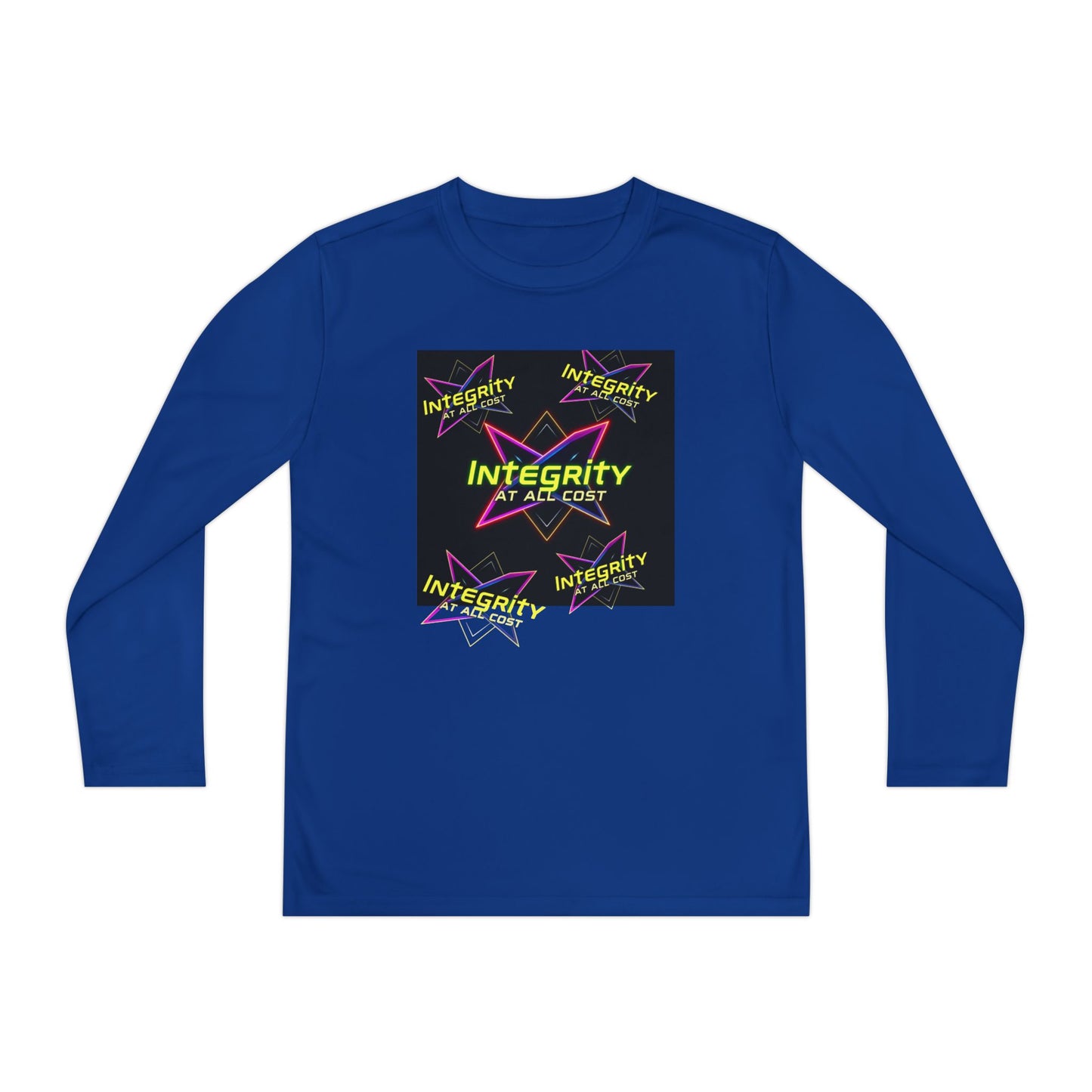 Integrity Youth Long Sleeve Tee, Cool Graphic Shirt, Motivational Apparel, Perfect for Sports, Birthday Gift