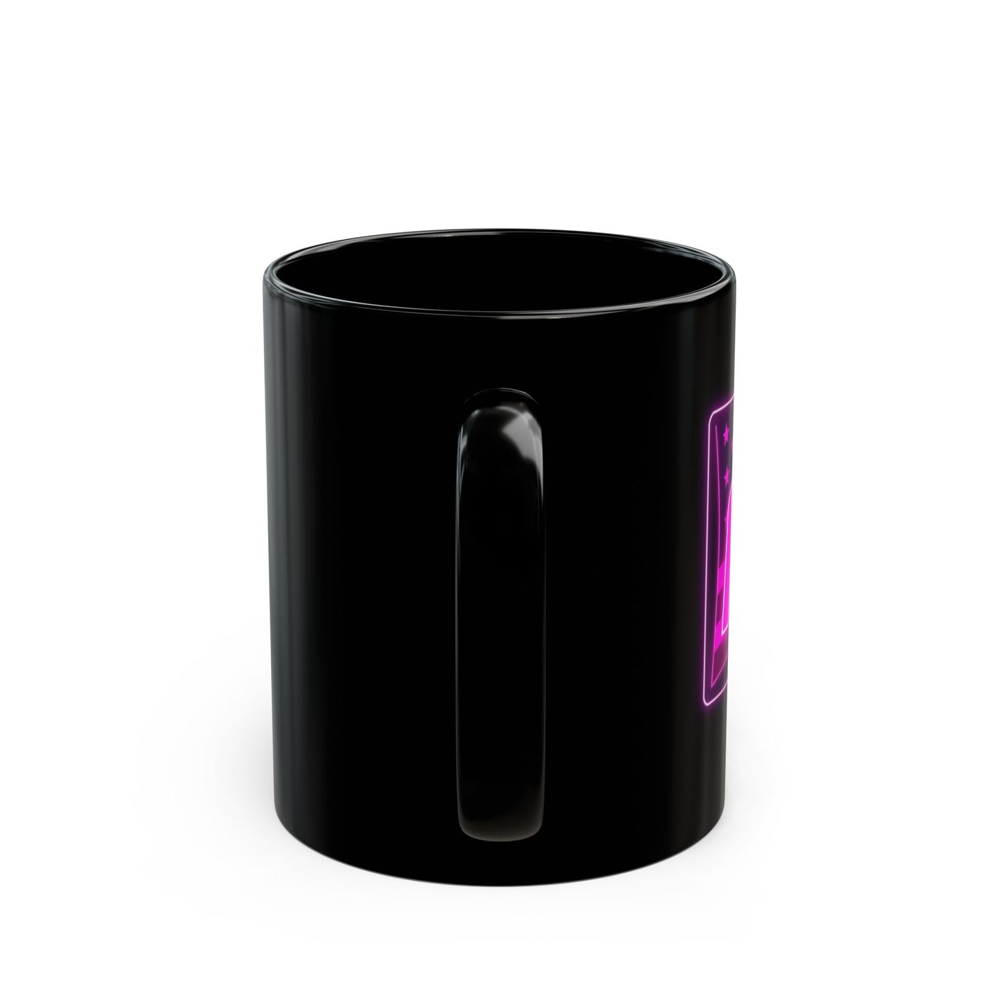 Neon Lover Black Mug - Customizable Gift for Best Friends, Birthday Present, Coffee Lover, Unique Home Decor