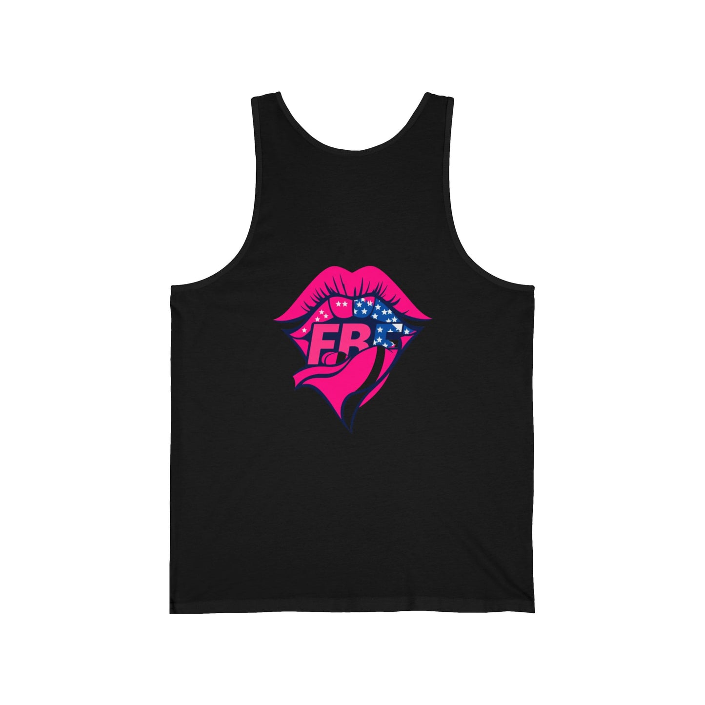 Neon Graphic Unisex Tank, Summer Fashion, Festival Wear, Gift for Her, Patriotic Apparel, Casual Style