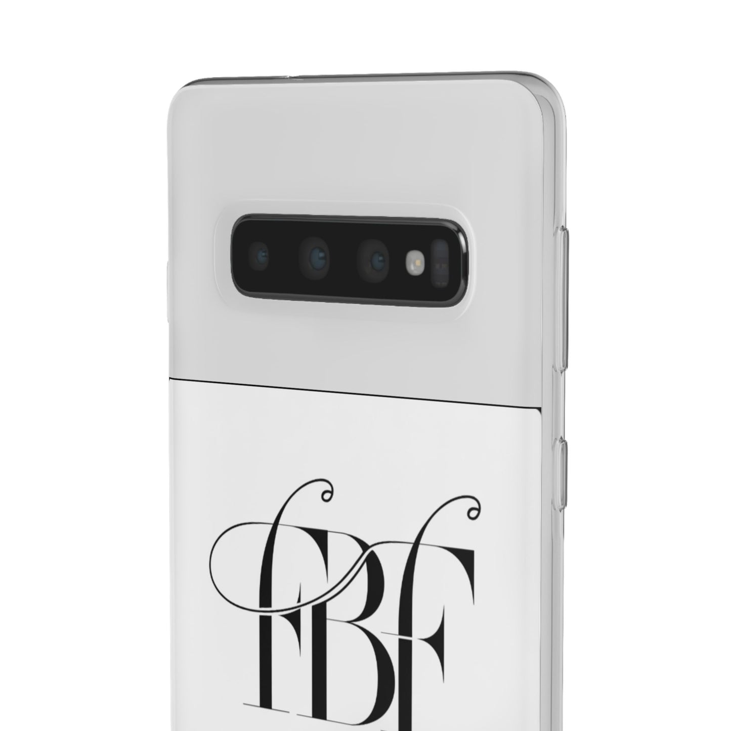 Chic Flexi Phone Case with Fashion Label Design