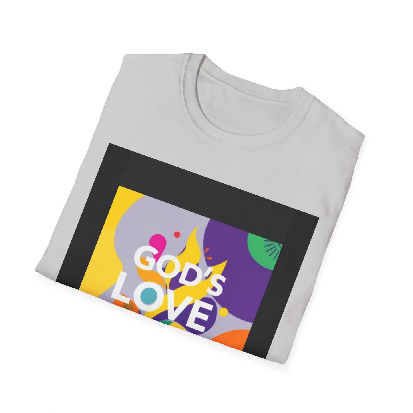 Unisex Softstyle T-Shirt with God's Love Design, Faith Shirt, Inspirational Tee, Christian Apparel, Gift for Believers, Everyday Wear