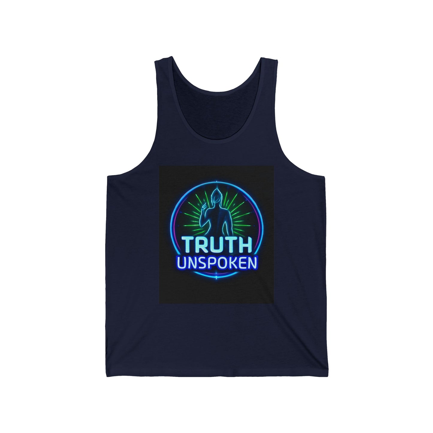 Neon Truth Unisex Jersey Tank - Inspirational Gift, Festival Wear, Summer Style, Screen-Printed Apparel, Casual Tank Top