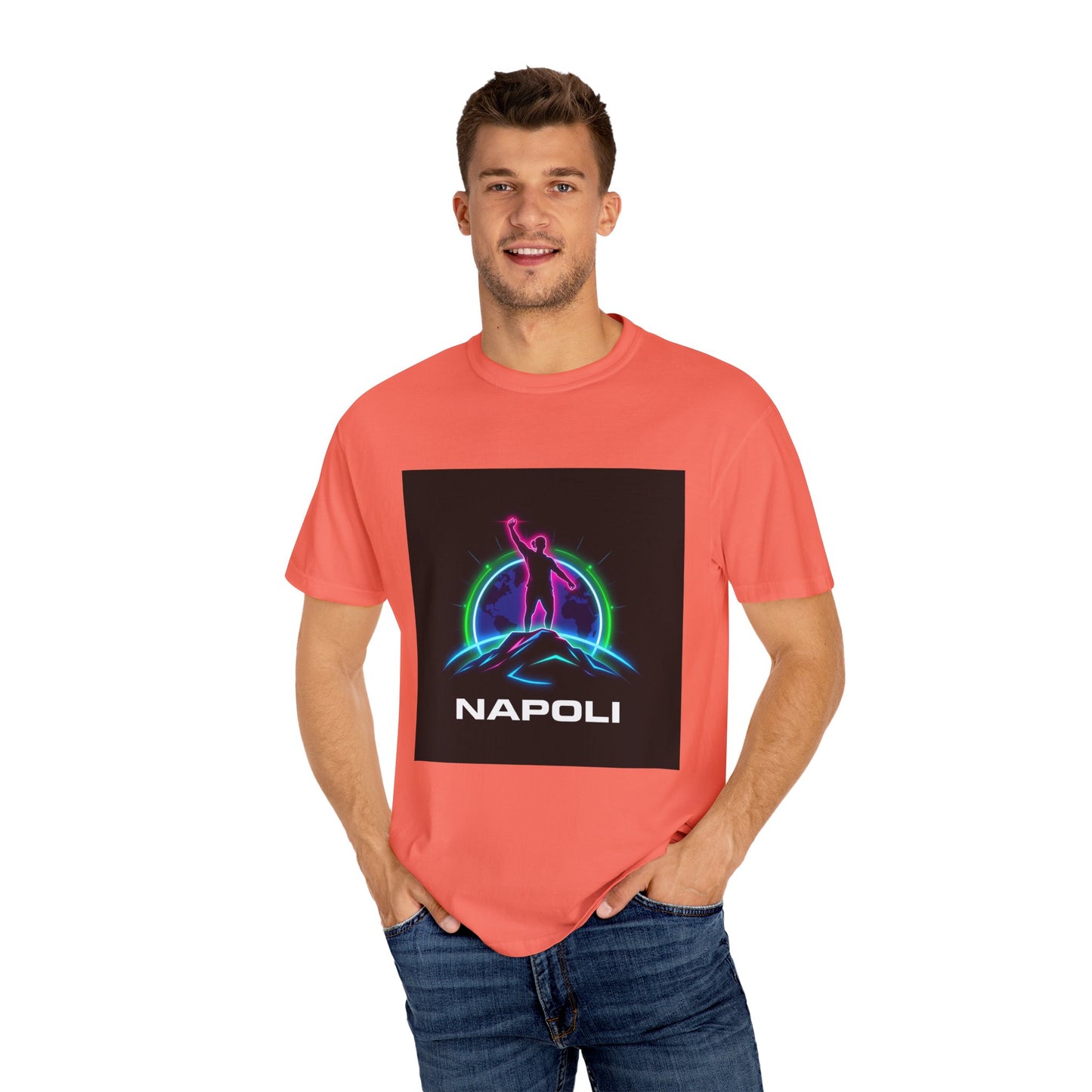 Neon Napoli T-Shirt for Adventurers, Retro Graphic Tee, Perfect for Travelers, Gifts for Him/Her, Cool Streetwear, Casual Outfit