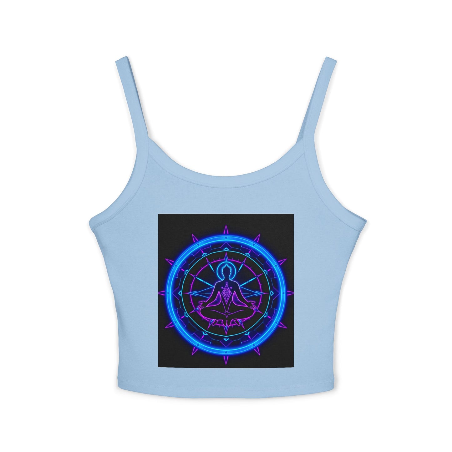 Neon Vibe Women's Spaghetti Strap Tank Top, Casual Summer Top, Festival Apparel, Trendy Graphic Tee, Cool Streetwear, Gift for Her