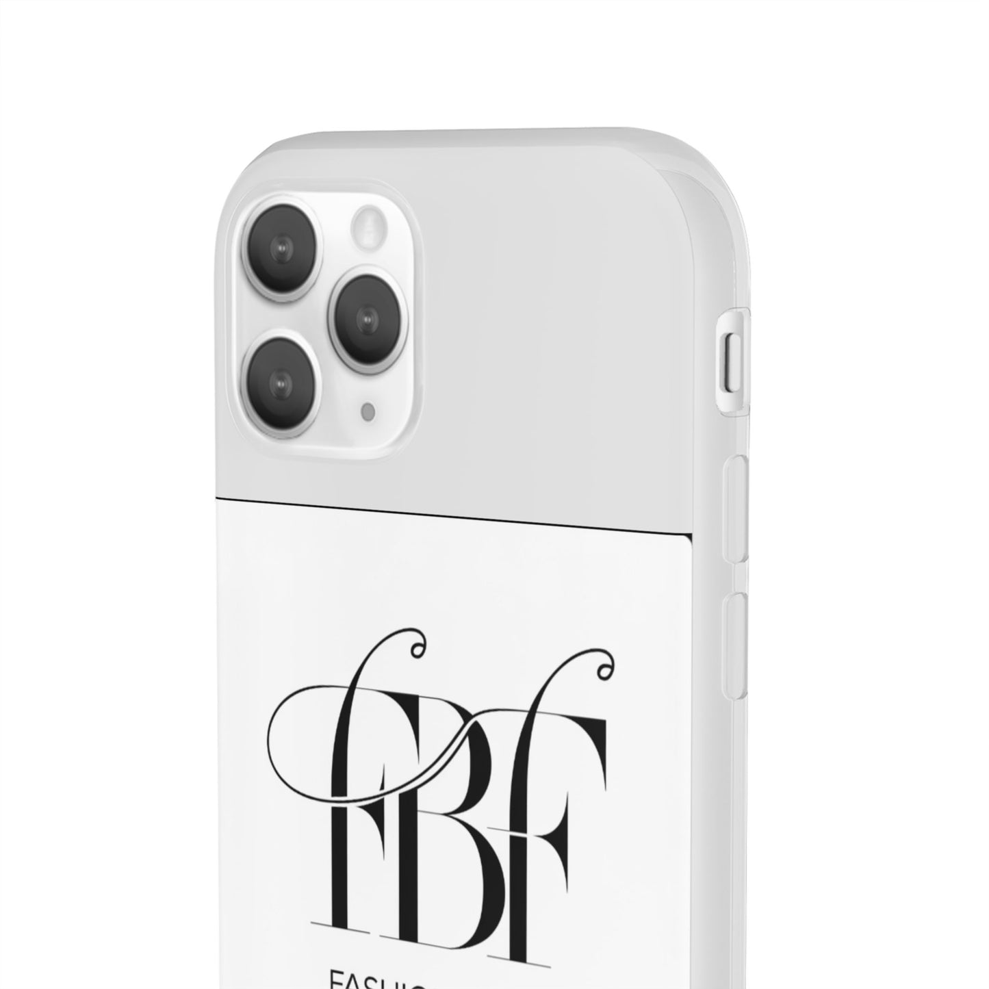 Chic Flexi Phone Case with Fashion Label Design