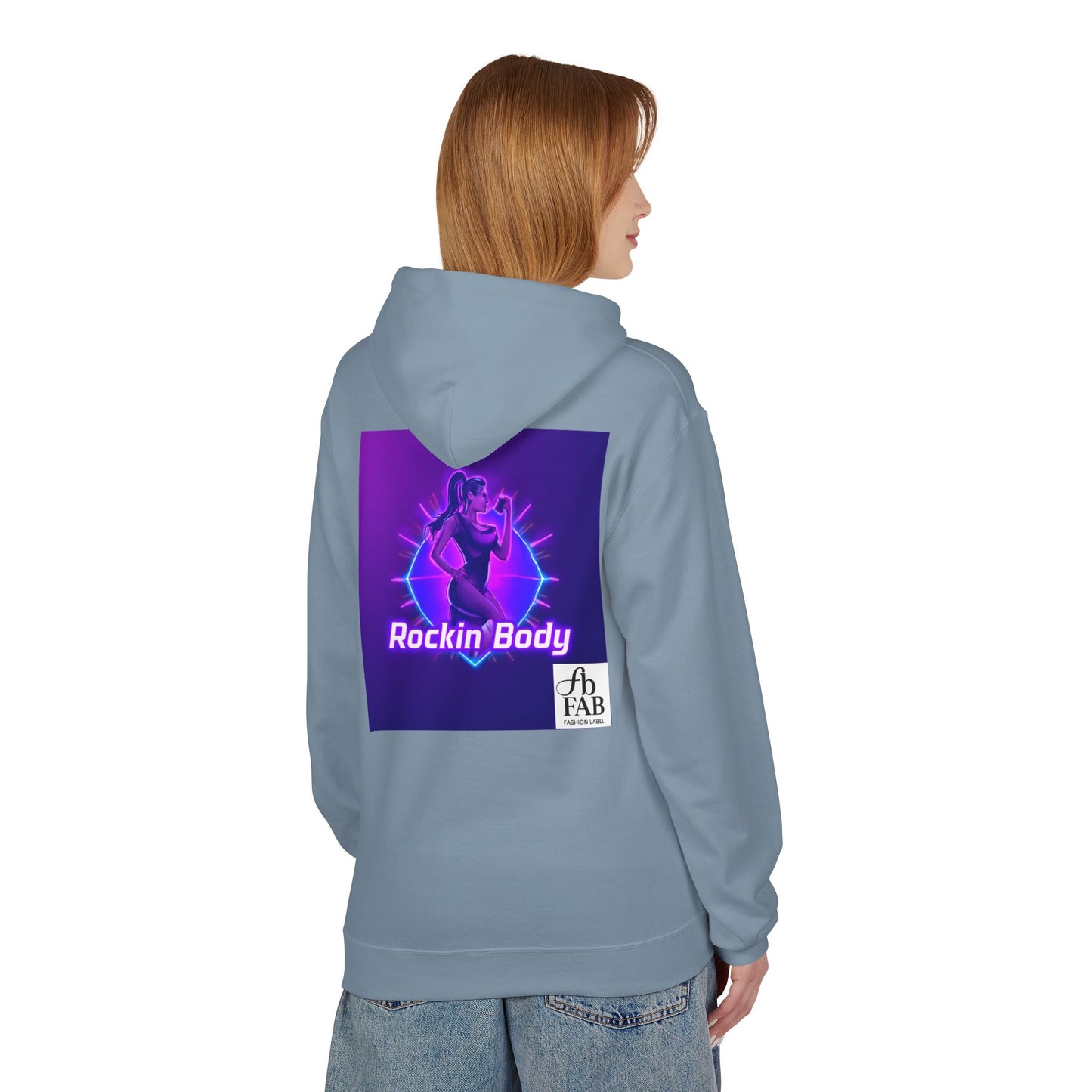 Rock Your Body Fleece Hoodie | Unisex Midweight Hoodie, Cozy Sweatshirt, Unique Gift for Fitness Lovers, Casual Wear, Music Inspired Apparel