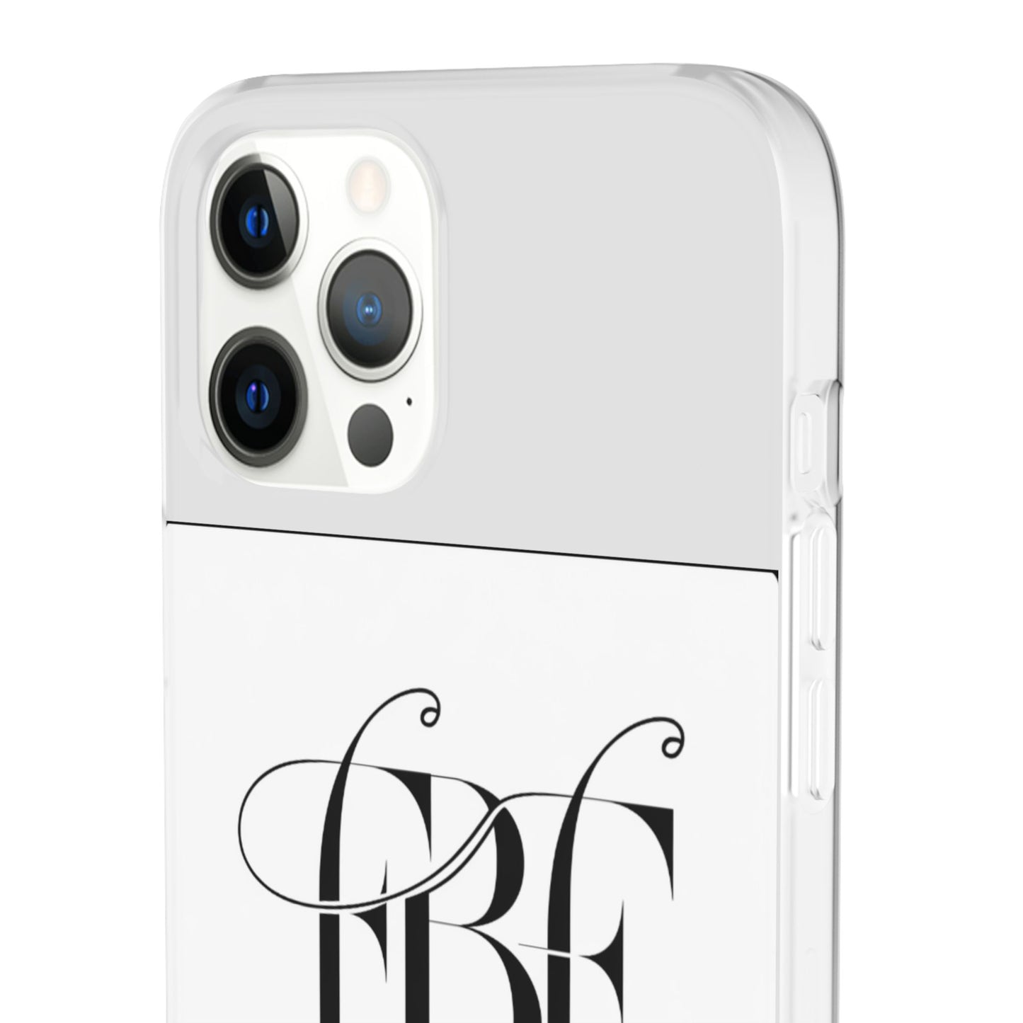 Chic Flexi Phone Case with Fashion Label Design