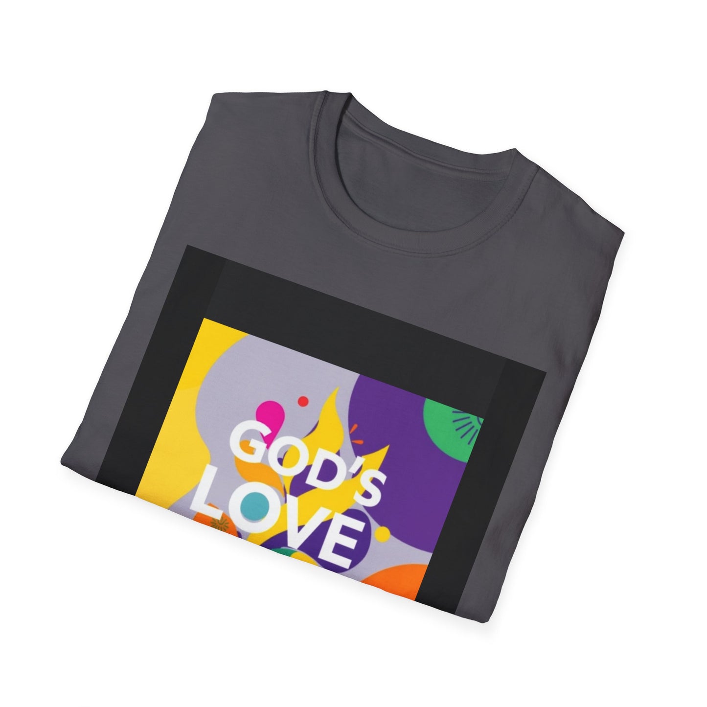 Unisex Softstyle T-Shirt with God's Love Design, Faith Shirt, Inspirational Tee, Christian Apparel, Gift for Believers, Everyday Wear