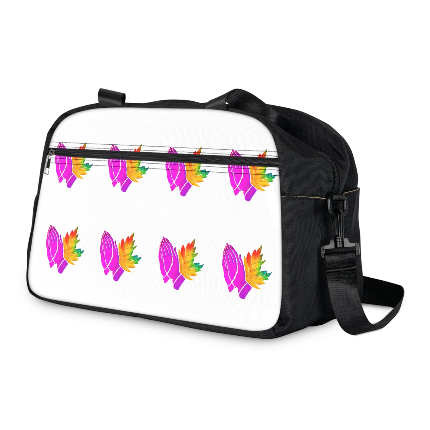 Fitness Handbag with Inspirational Design | Yoga Bag, Sport Tote, Gym Bag, Motivational Workout Bag, Travel Handbag