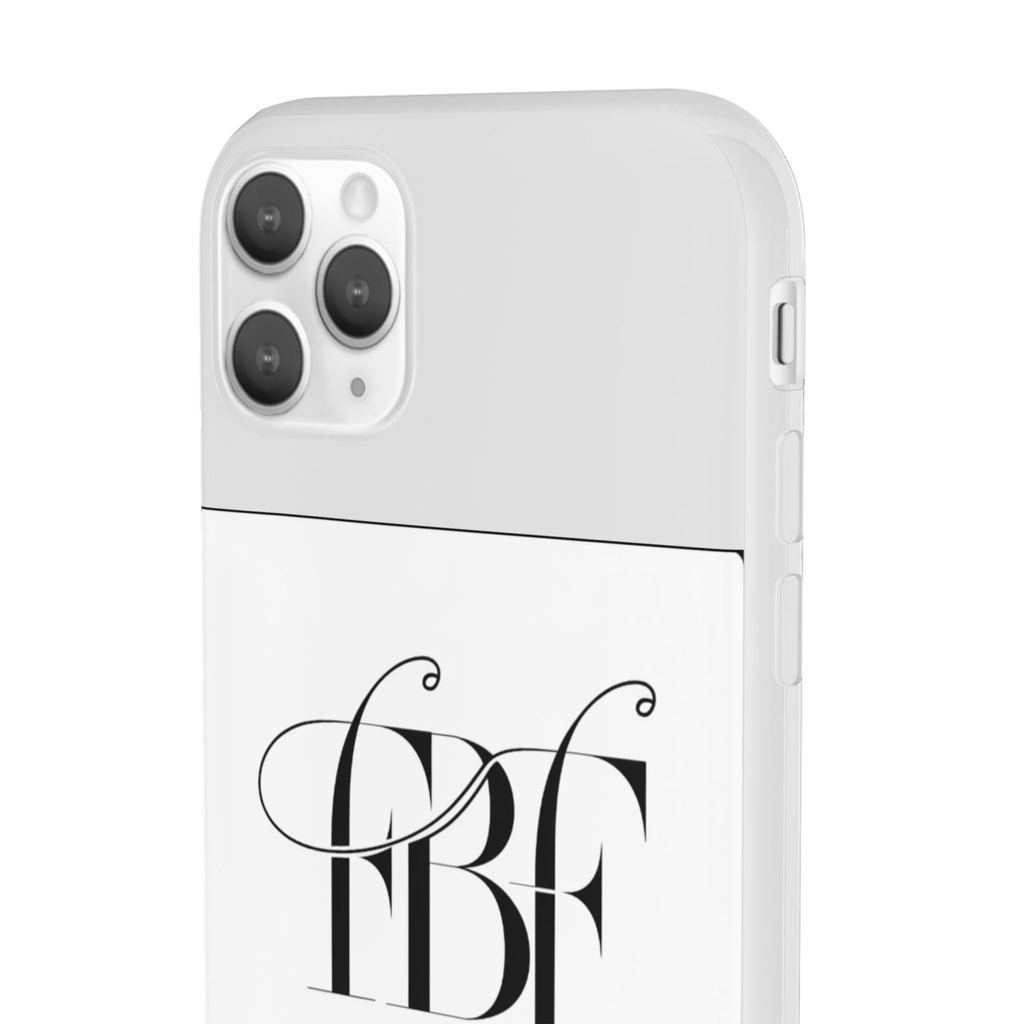 Chic Flexi Phone Case with Fashion Label Design