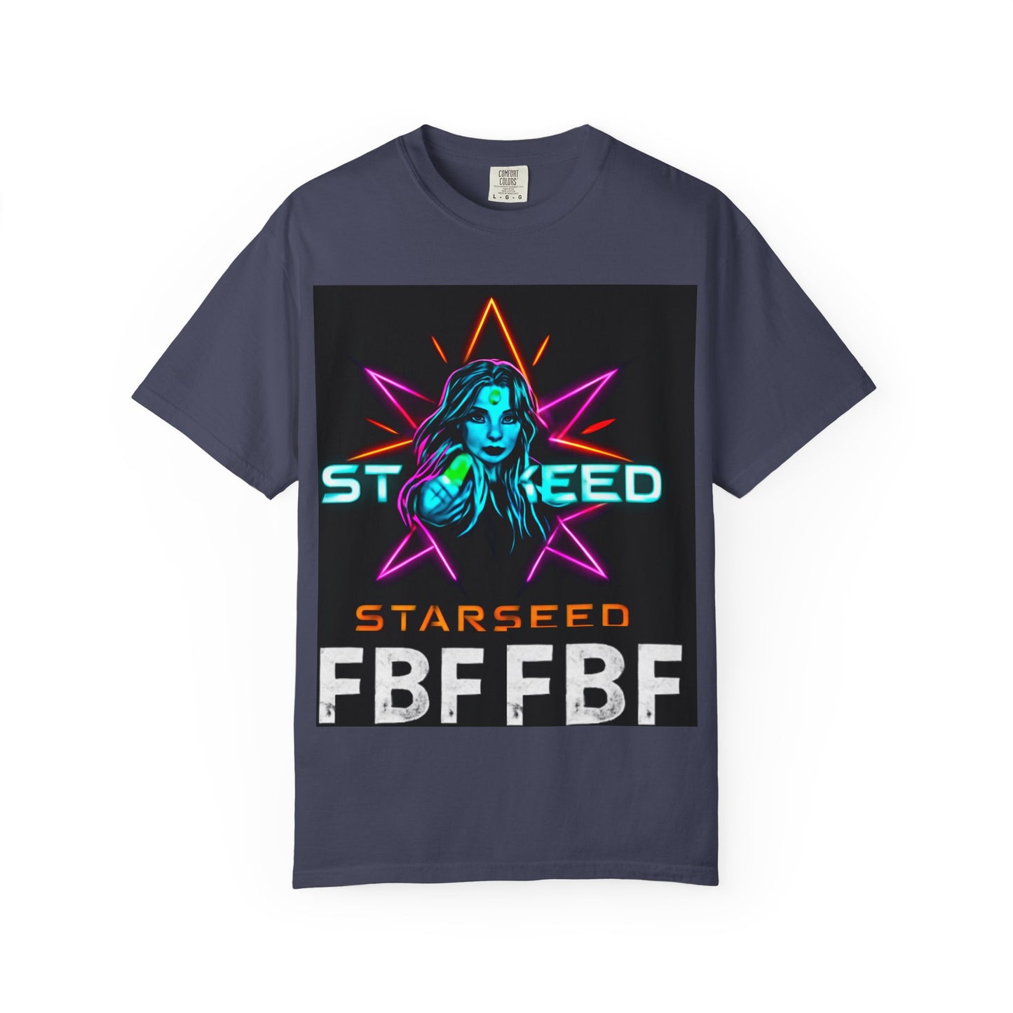 Neon Graphic T-Shirt - Starseed FBF Tee, Unisex Fashion, Cool Gift, Festival Wear, Retro Style, Casual Streetwear